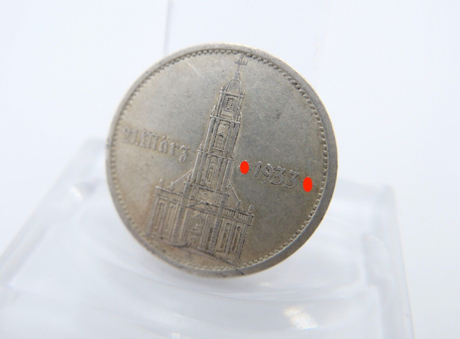 5 Reichsmark 1933 D Jäger J.356 Garnisonskirche mit Datum - Antikhandel-Stuttgart