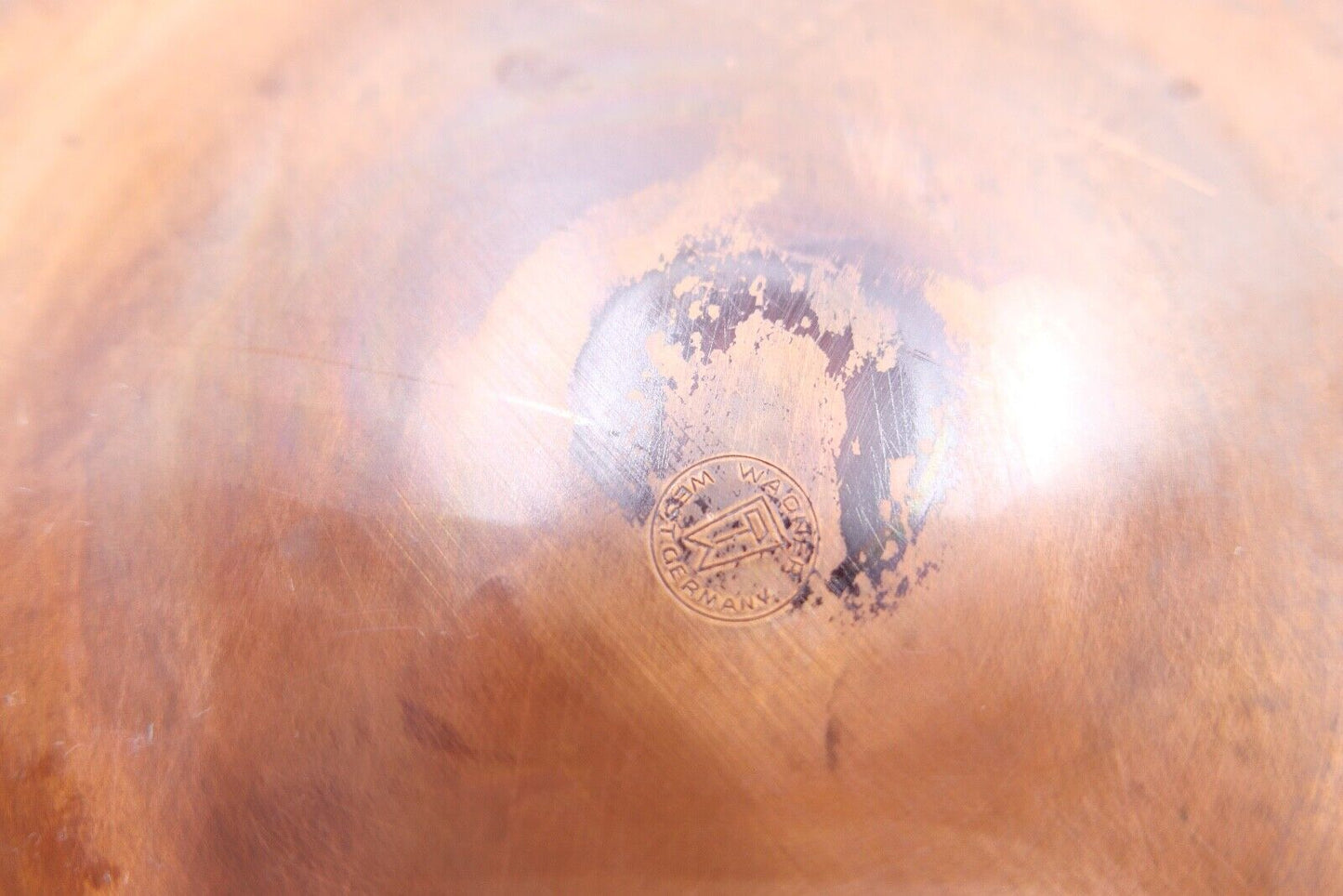 Wagner West Germany Kupfer Blumentopf Hängetopf Topf Kübel mit Henkel - Antikhandel-Stuttgart