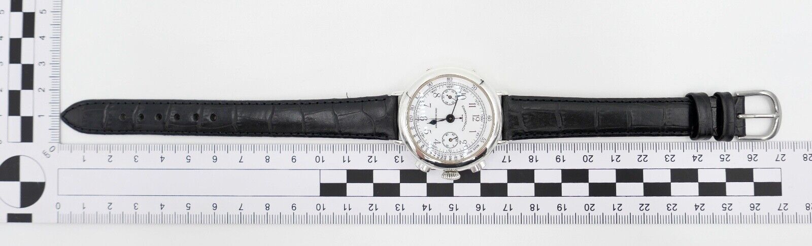 Vintage Eberhard & Co Chronograph 310-8 31008 cal. 14 inkl. Papiere 925 Silber - Antikhandel-Stuttgart