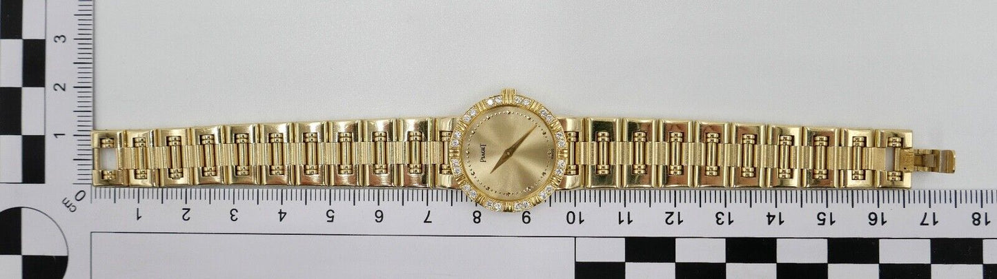 Piaget Dancer Quarz Damenuhr Brillantbesatz 750/18K Lady Ø 23,4 mm Ref. 80564K81 - Antikhandel-Stuttgart