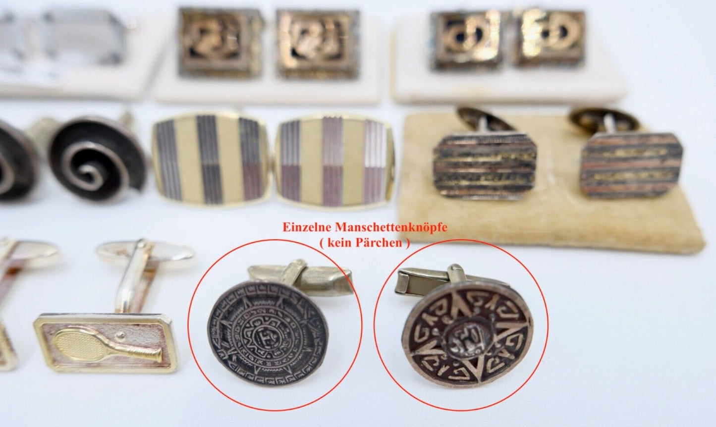Konvolut LOT Posten SILBER 800 835 925 Manschettenknöpfe Juwelier NEU gebraucht - Antikhandel-Stuttgart