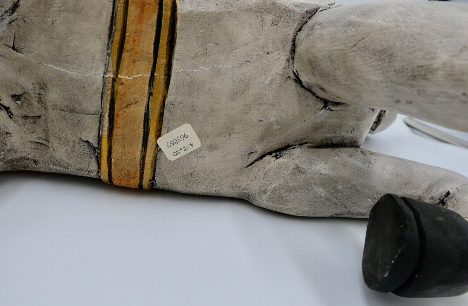 Altes massives Holzpferd 51x49 cm vermutlich Unikat 4,5 Kg - Antikhandel-Stuttgart