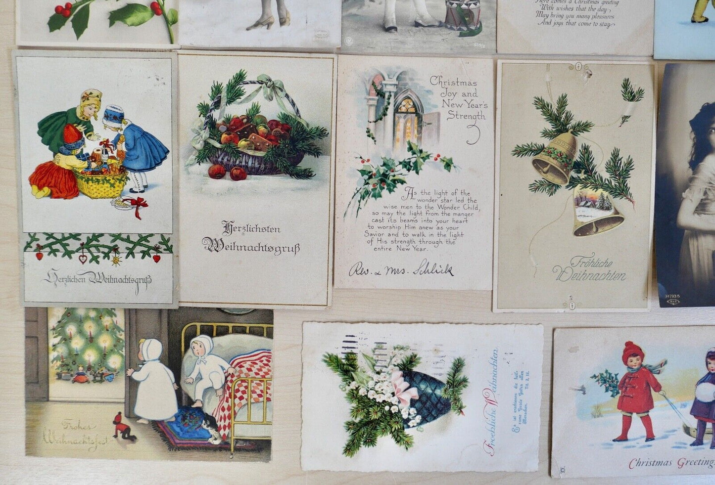 antike Ansichtskarten Postkarten Briefmarken WEIHNACHTEN CHRISTMAS dt. Reich USA - Antikhandel-Stuttgart