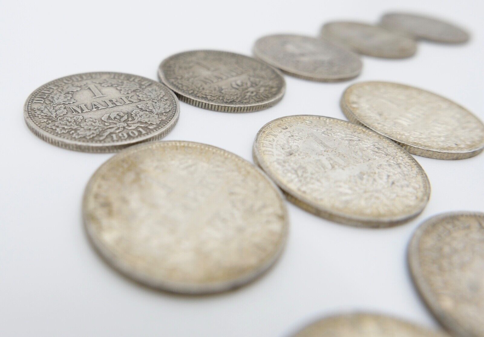 11x 1 Mark Deutsches Reich 1901-1915 A D E Jäger J.17 VZ-STG - Antikhandel-Stuttgart