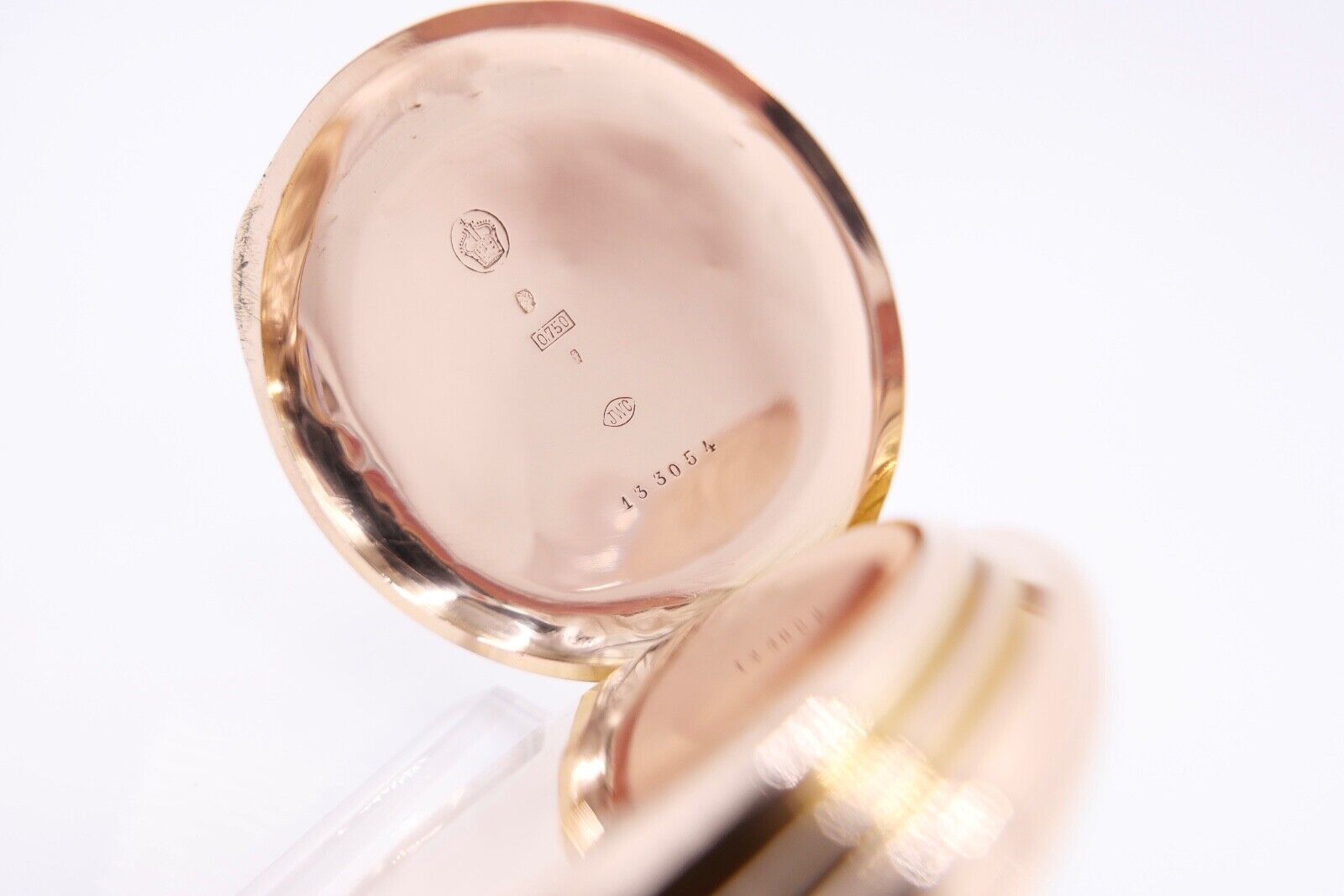 IWC Taschenuhr 750 / 18K GOLD 51mm 1894 / 1895 SW WS Savonette 2 Zeitzonen - Antikhandel-Stuttgart