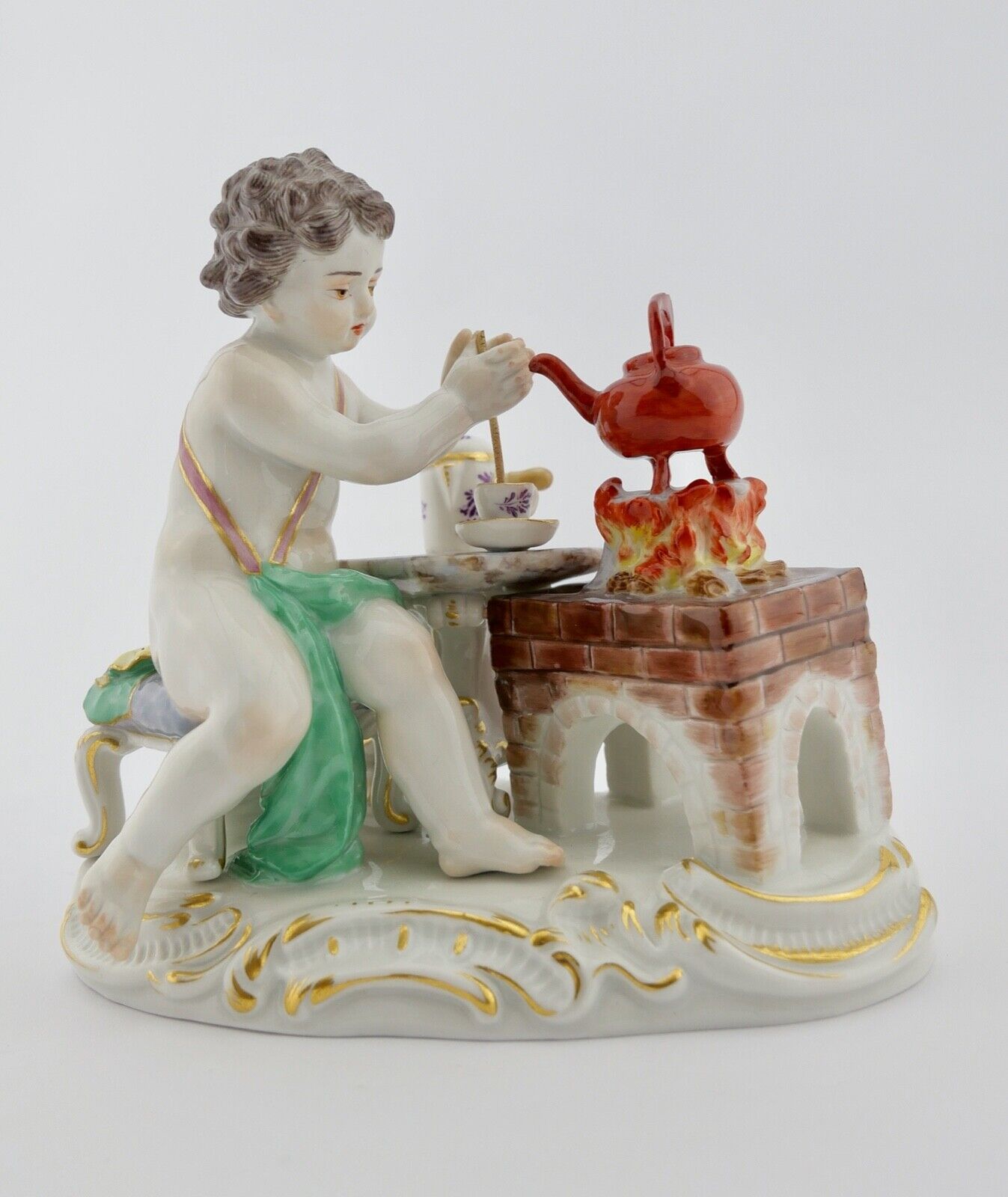 Meissen Figur Nr. 70656 " Allegorie des Feuers " J.J. Kändler - Antikhandel-Stuttgart