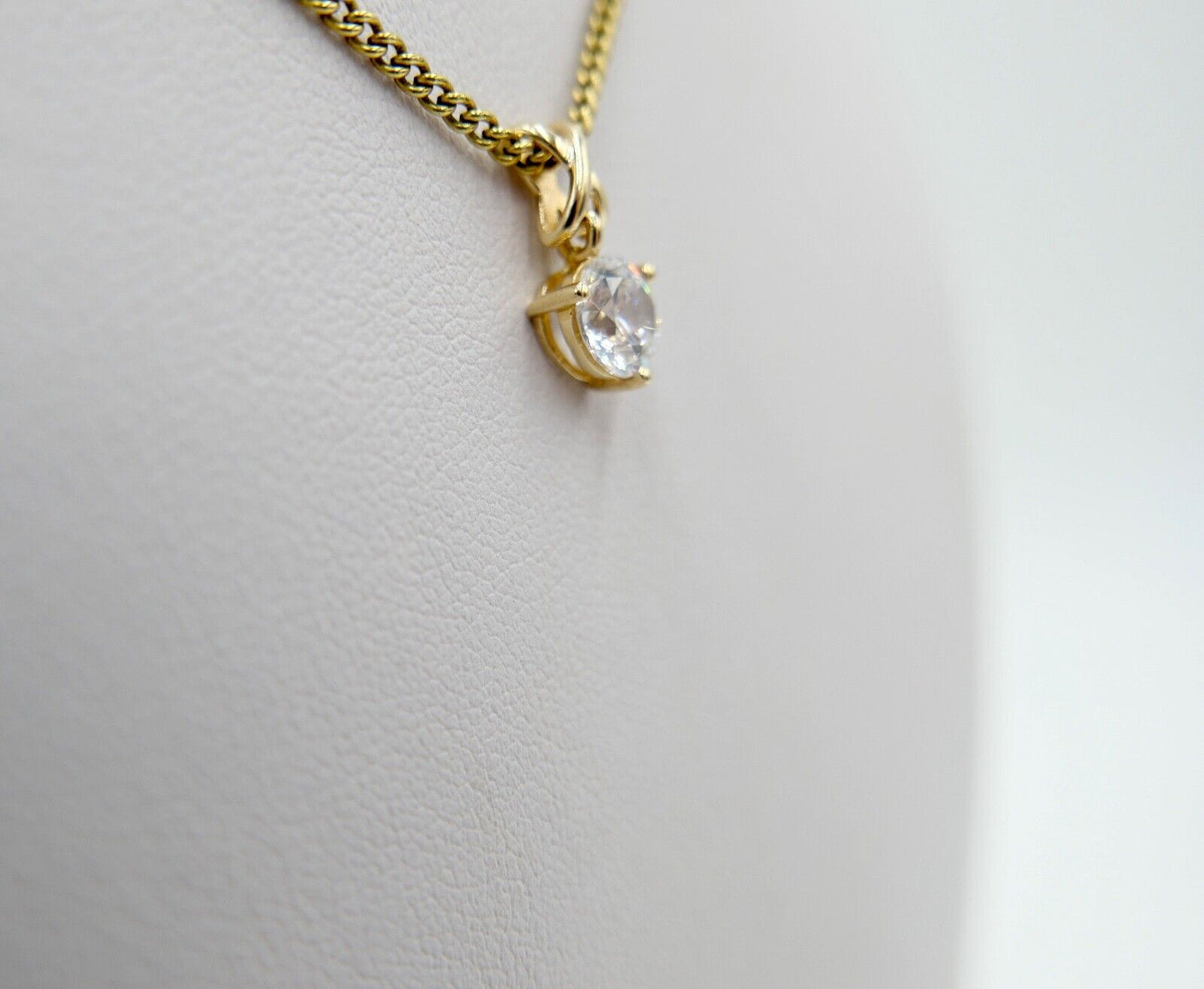 DQCZ Anhänger mit Zirkonia 585 / 14K Gold Gelbgold - Antikhandel-Stuttgart