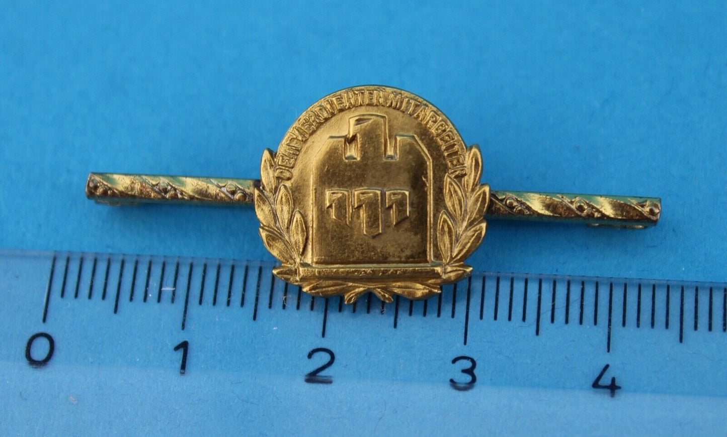 2x Alte Allianz Gold Silber Anstecknadel Pin 333 835 Mitarbeiter ab 1923 SELTEN - Antikhandel-Stuttgart