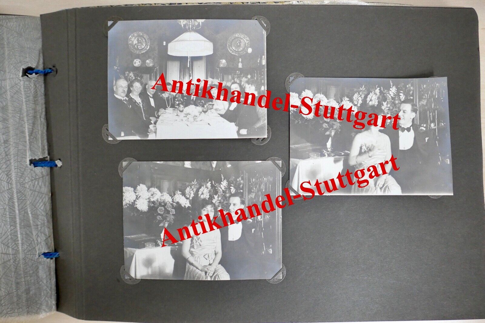 altes Fotoalbum aus 1930 " verliebtes wohlhabendes Paar auf Hochzeitsreise " - Antikhandel-Stuttgart