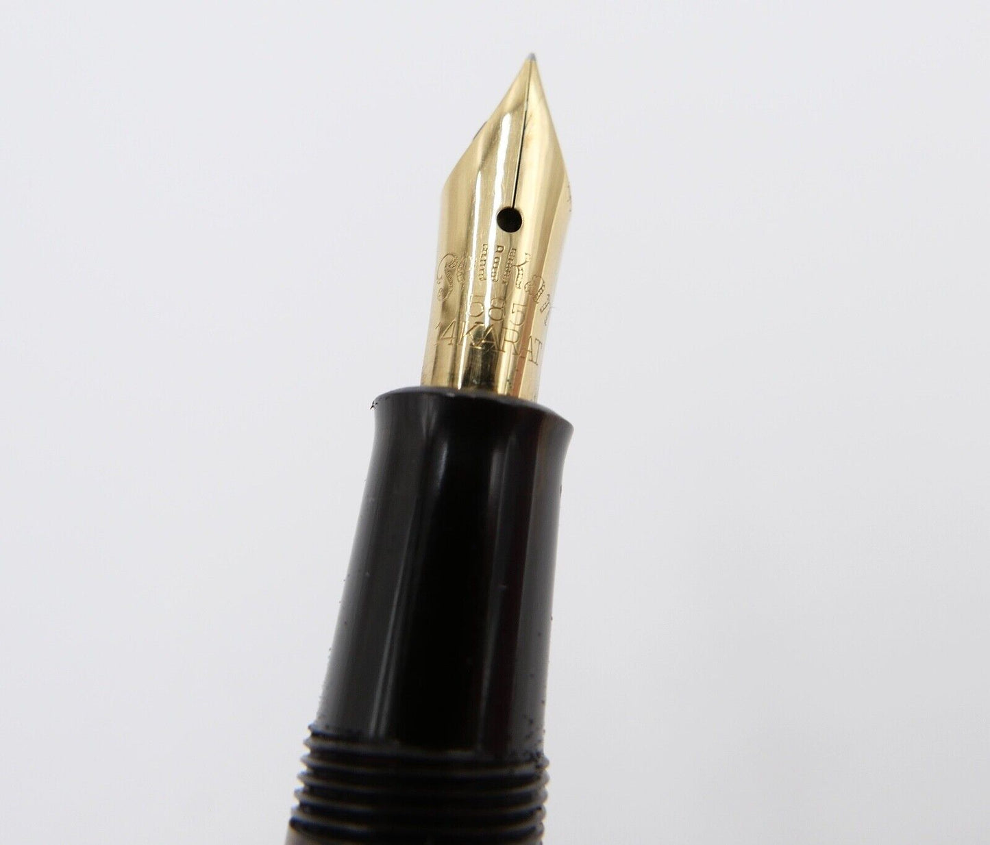 PELIKAN 400 Füller 585 / 14Ct Goldfeder Kolbenfüller Schildpatt M - Antikhandel-Stuttgart