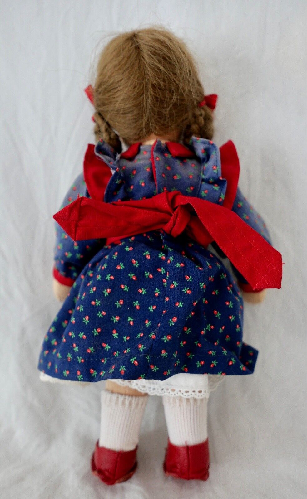 Alte Käthe Kruse Puppe verm. BETTINA Kaethe 26 cm Däumlinchen Braune Augen Zopf - Antikhandel-Stuttgart