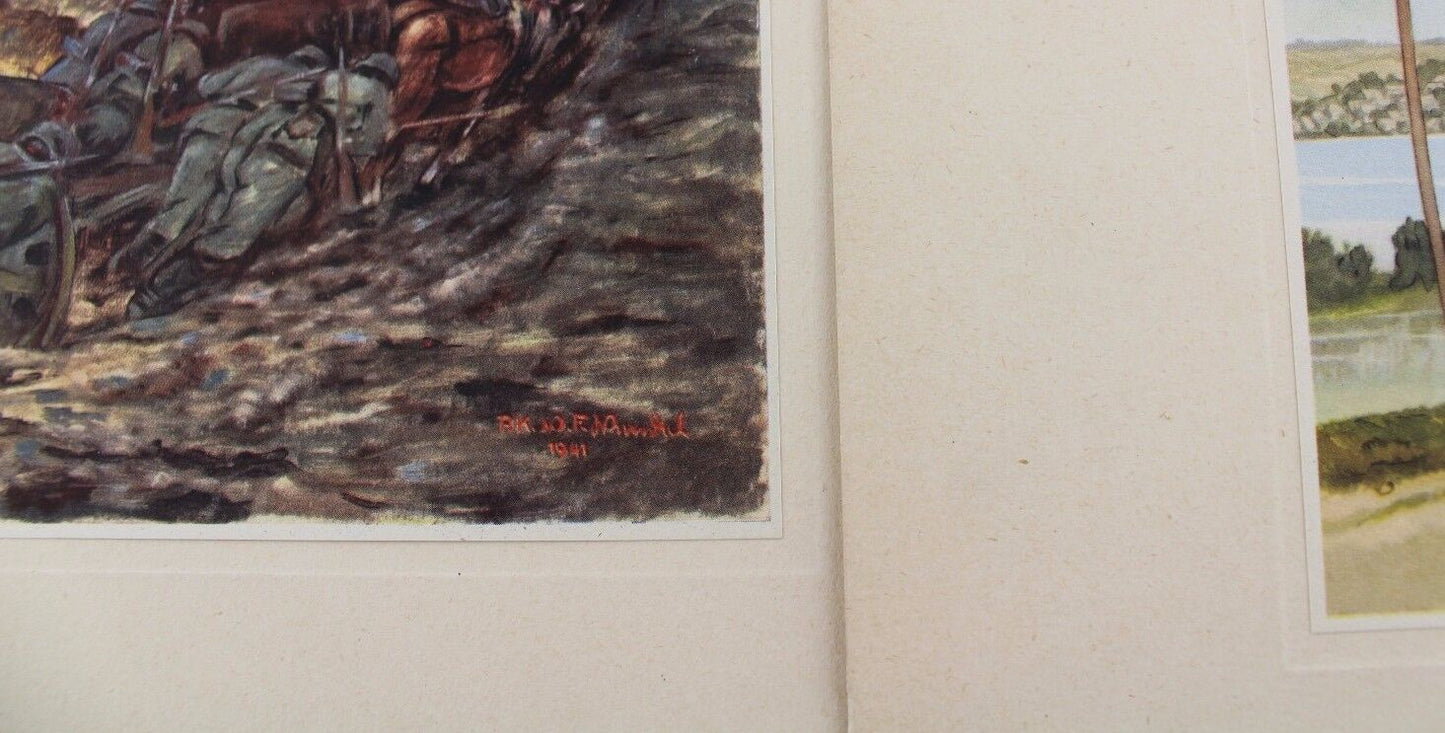 Maler im Osten PK - Mappen Kampf ums Reich 11 Bilder TOP WW WK painting Germany - Antikhandel-Stuttgart