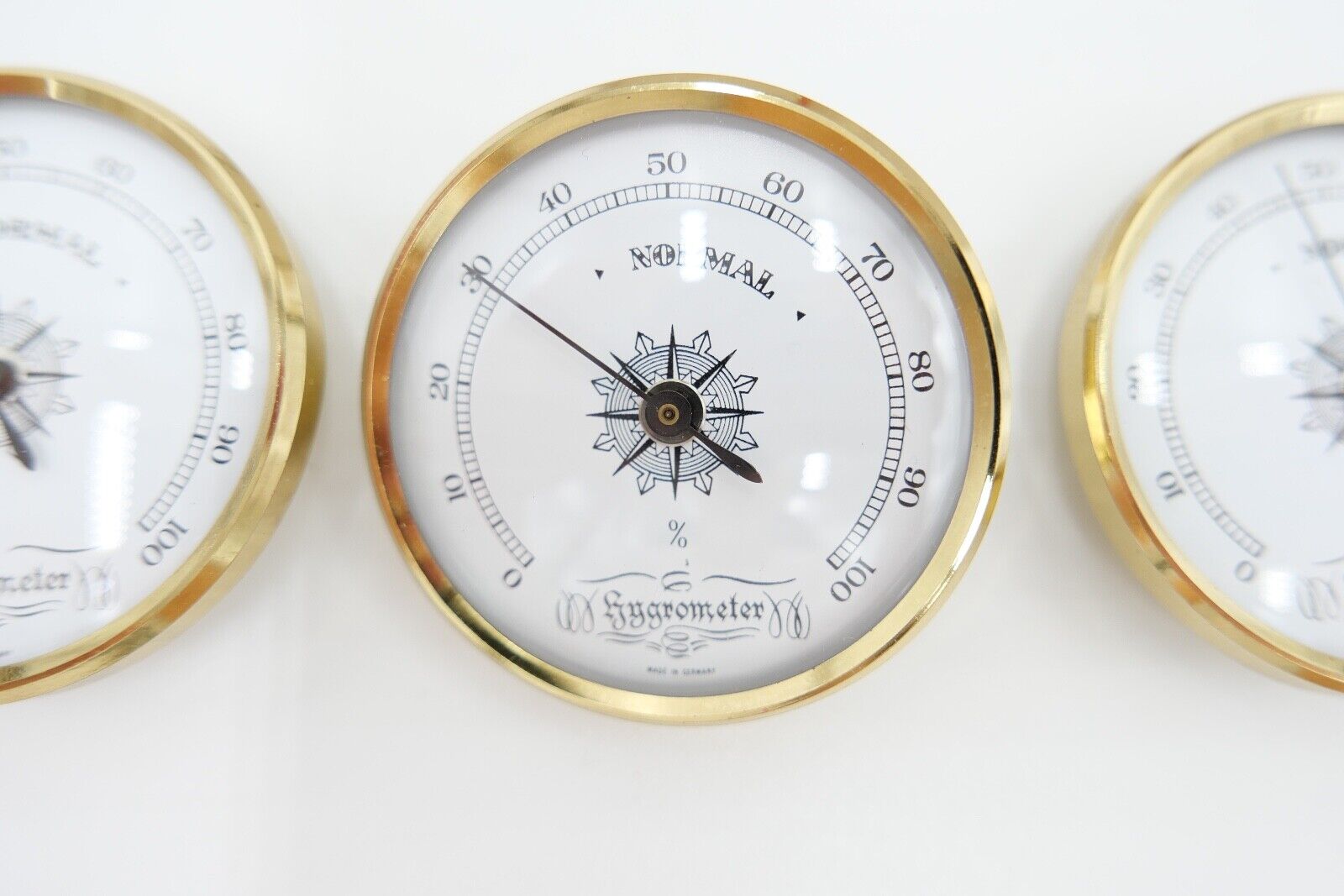 NEU aus Uhrmacherauflösung 80er Jahre 3x Hygrometer Zigarre Tabak Zubehör - Antikhandel-Stuttgart