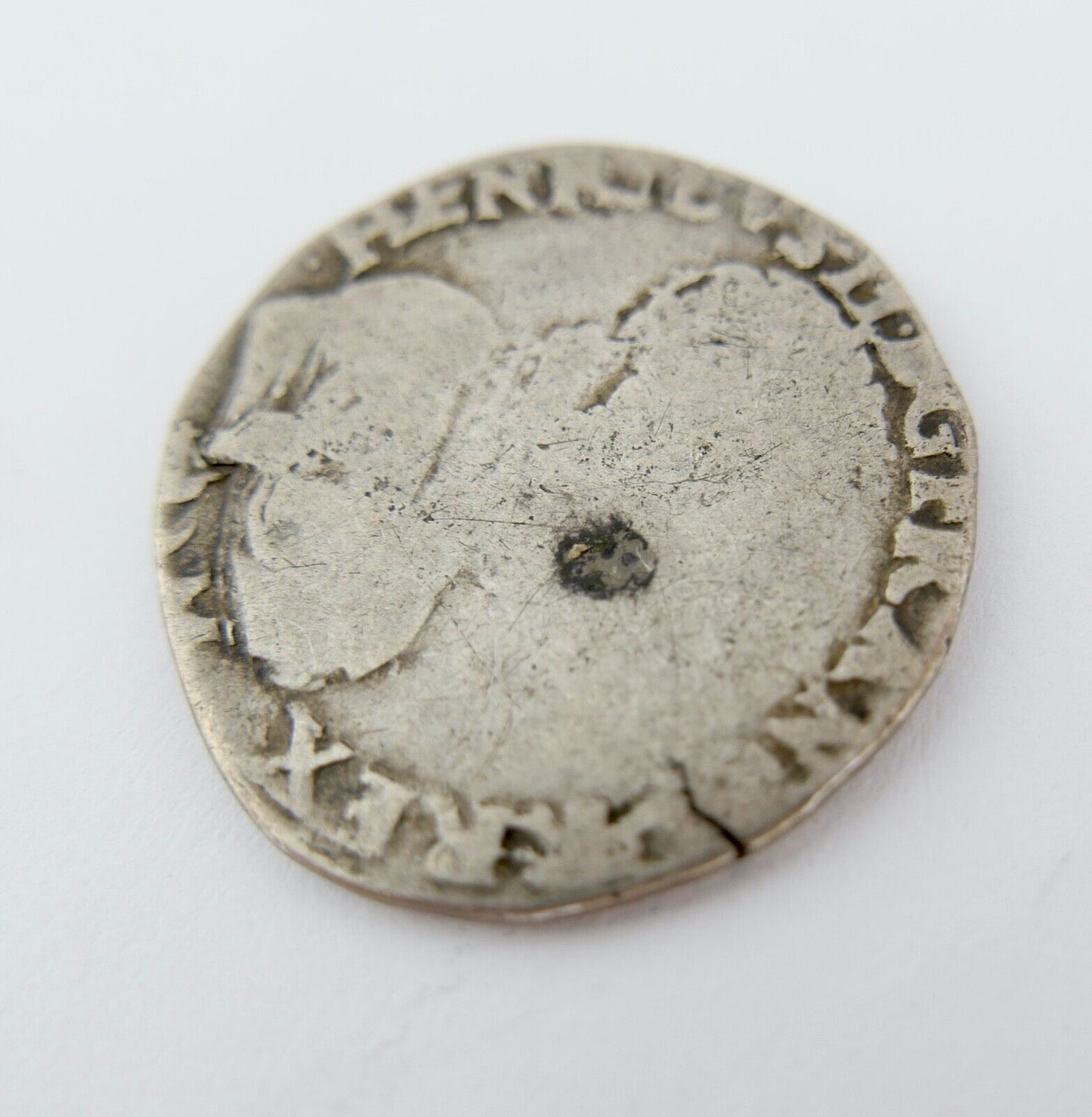 1558 K FRANZÖSISCHE KÖNIGLICHE MÜNZEN Henri II (1547-1559) 1/2 teston 2e type - Antikhandel-Stuttgart