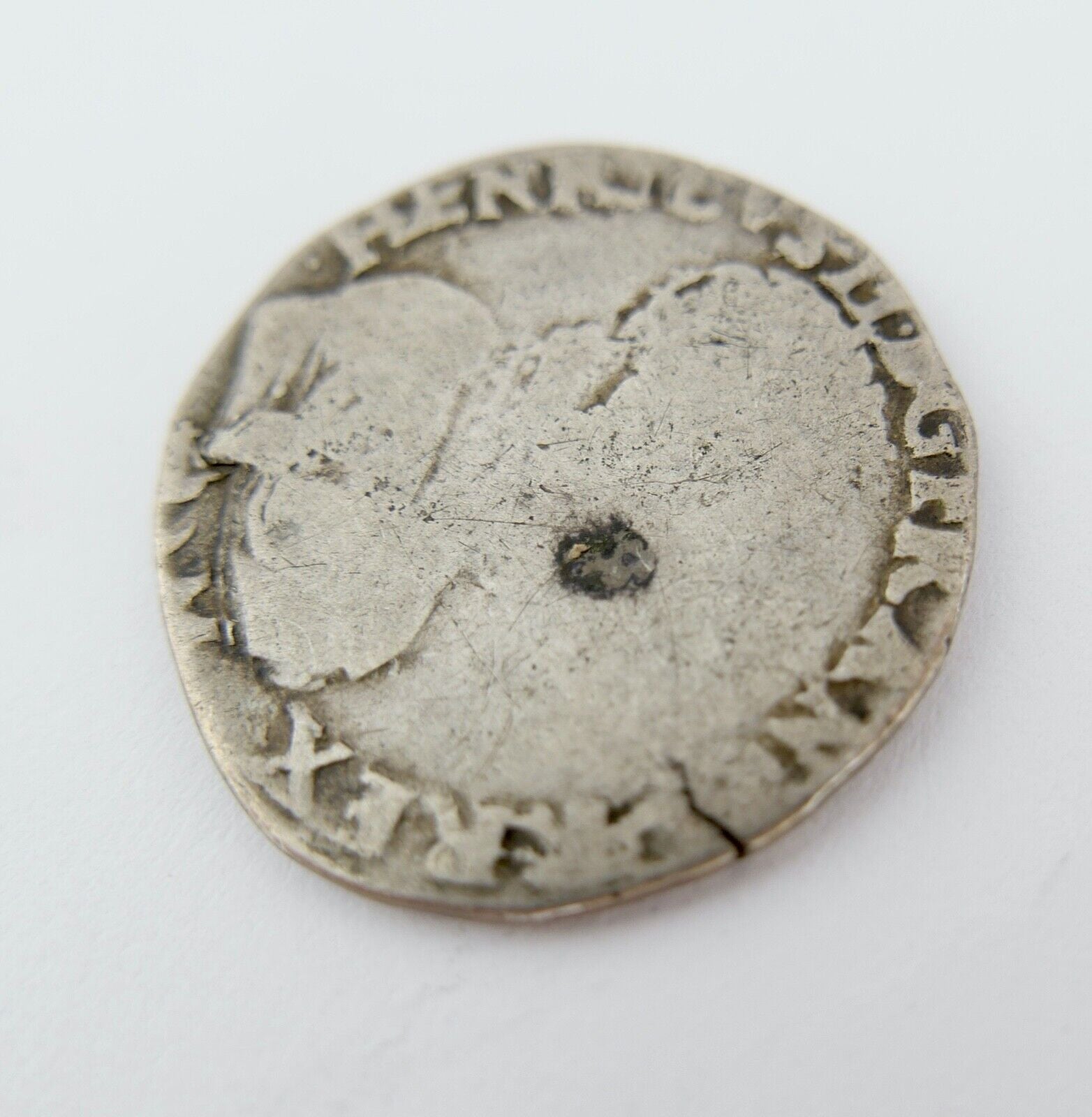 1558 K FRANZÖSISCHE KÖNIGLICHE MÜNZEN Henri II (1547-1559) 1/2 teston 2e type - Antikhandel-Stuttgart