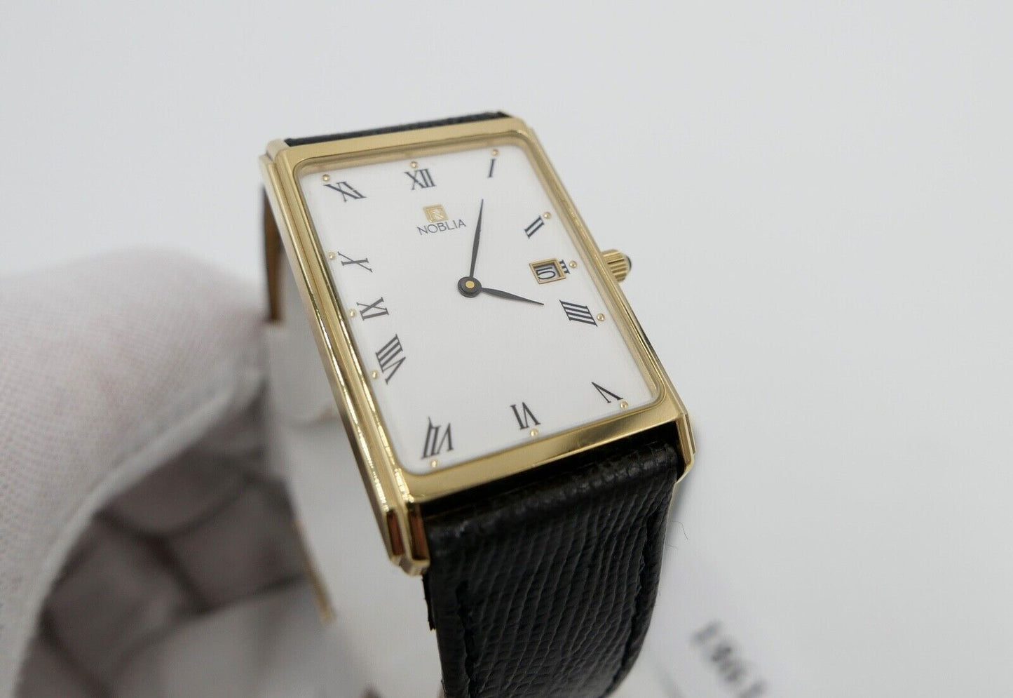 NOBLIA Quarz Herrenuhr Damenuhr Unisex Edelstahl vergoldet NEU 4671-Y61264 SA - Antikhandel-Stuttgart