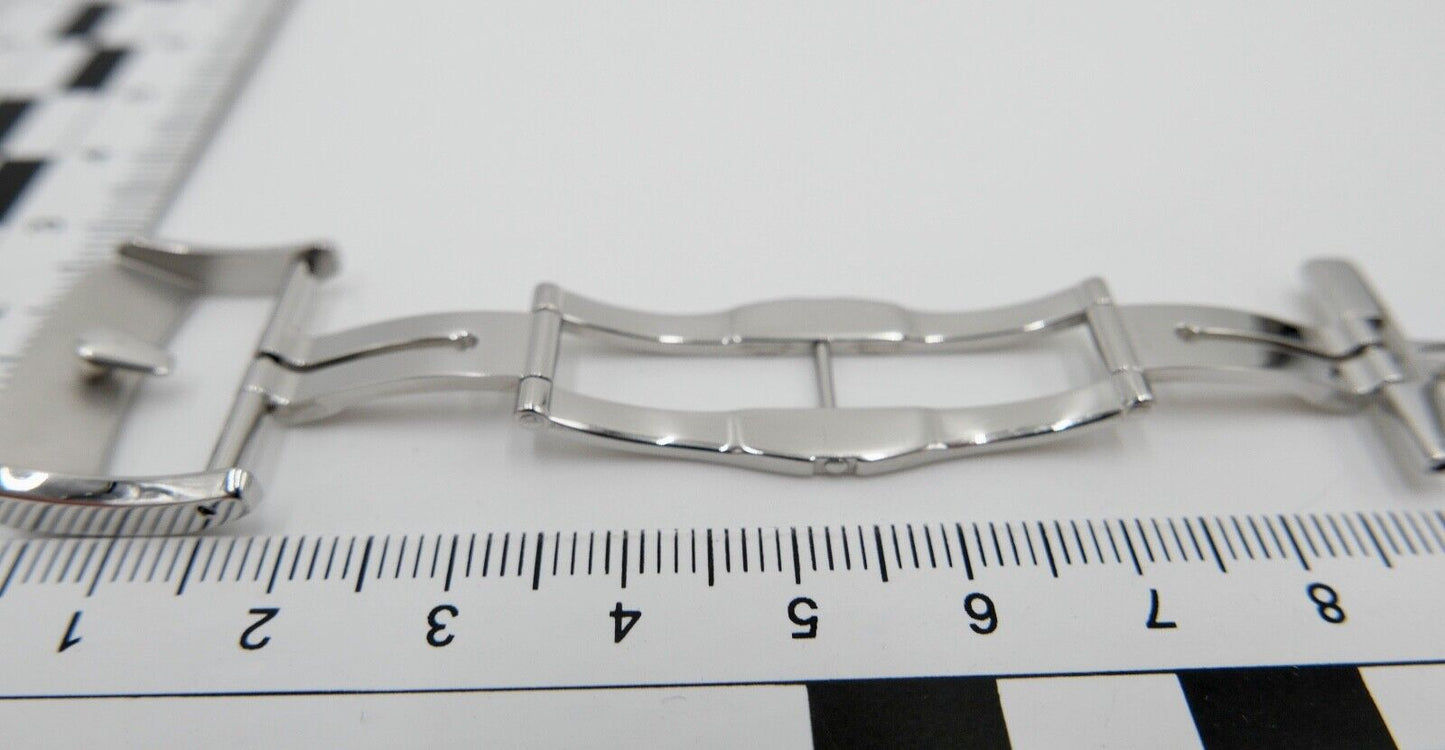 Baume & Mercier Stahl Armband Faltschließe Edelstahl 20mm Schließe - Antikhandel-Stuttgart