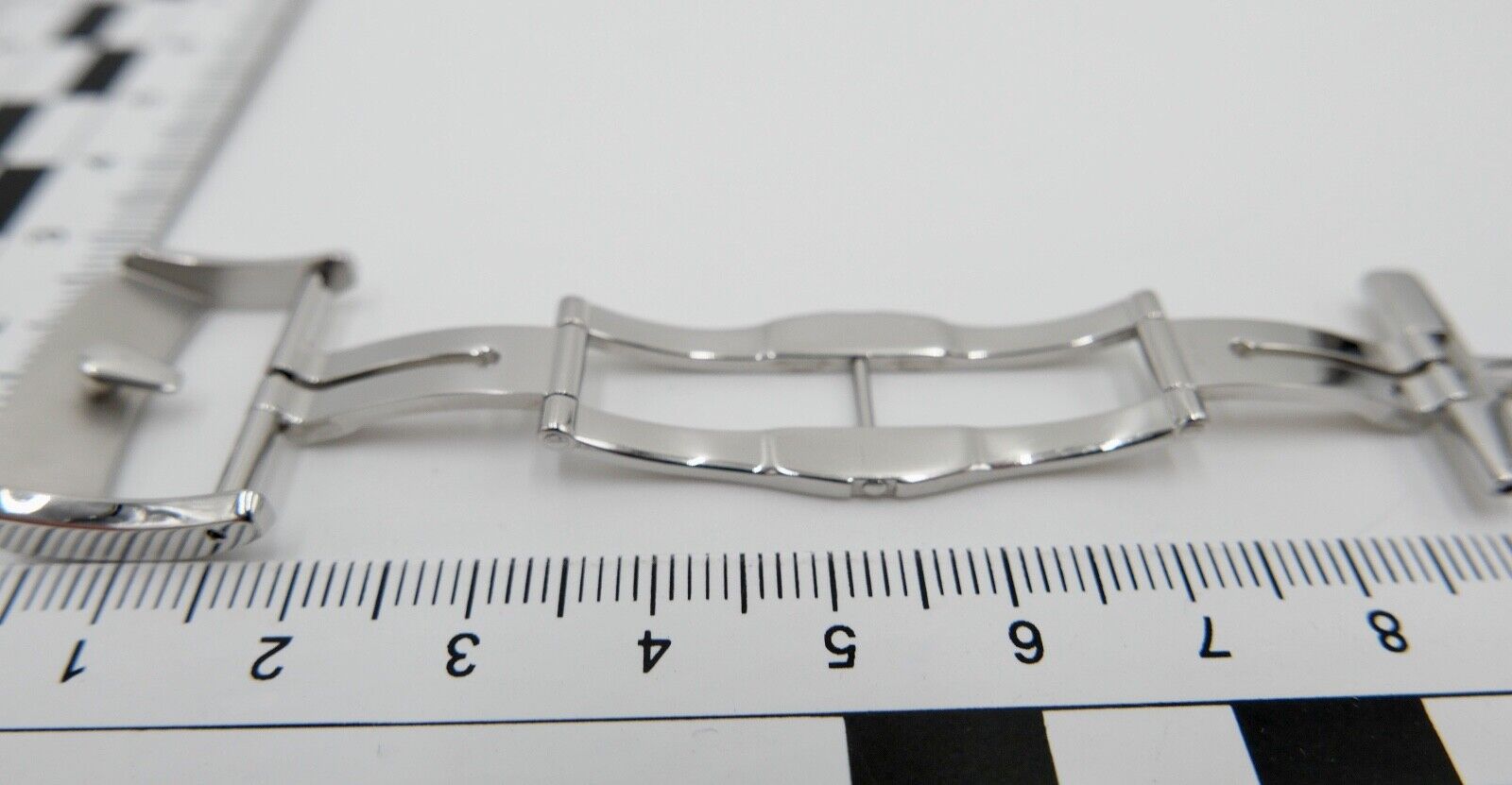 Baume & Mercier Stahl Armband Faltschließe Edelstahl 20mm Schließe - Antikhandel-Stuttgart