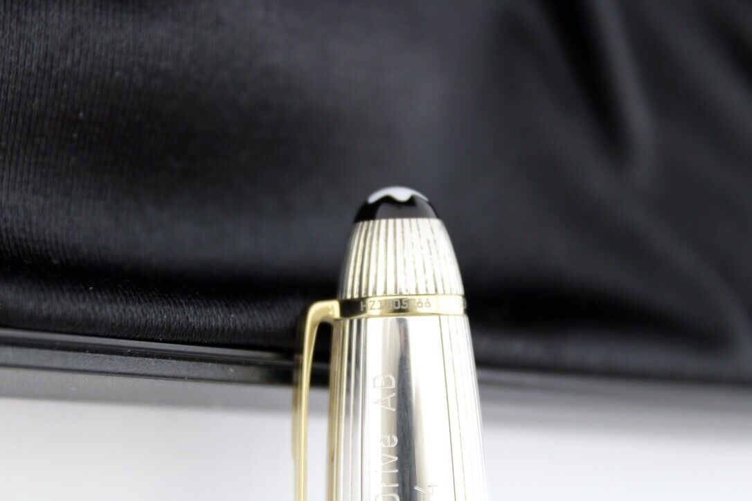 MONTBLANC Kolbenfüller Solitaire Le Grand MEISTERSTÜCK 1468 Silber GETRAG WHEEL - Antikhandel-Stuttgart