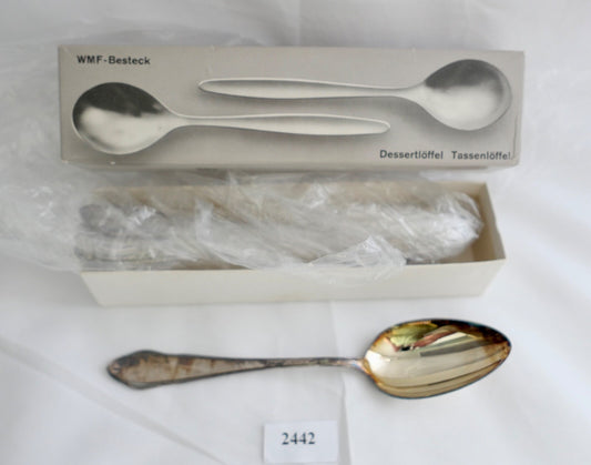 NEU 5 Teile WMF  2900 Desert Löffel 90er versilbert 18,5 cm in OVP und UNBENUTZT