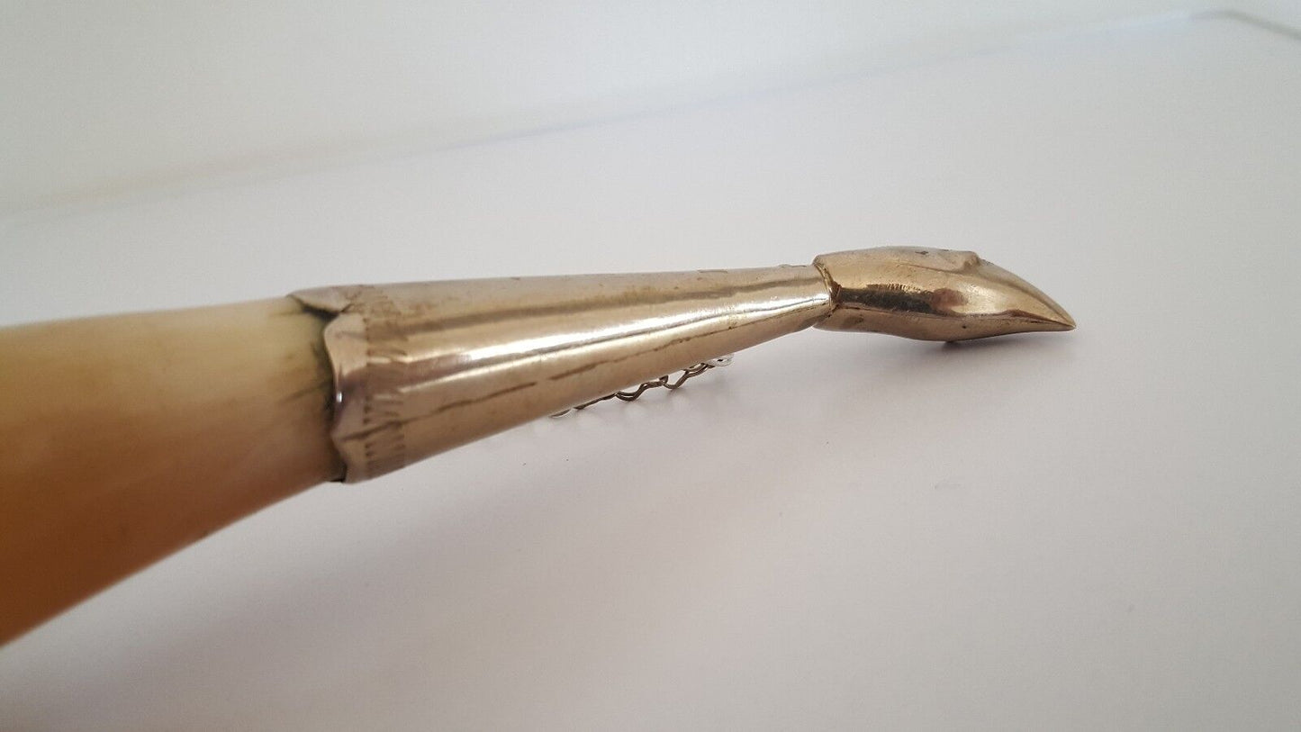 echtes Trinkhorn Methorn Decohorn Horn Füllhorn 24 cm Ø 6,5 cm - Antikhandel-Stuttgart