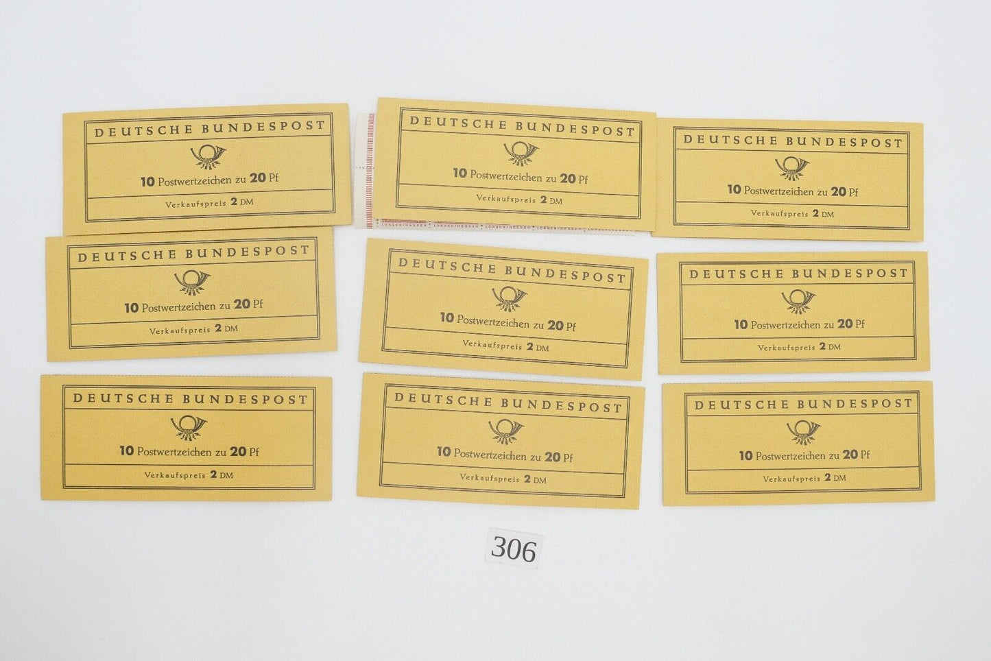 Posten 9 Stück Schneider Briefmarken Markenheftchen BRD Lorsch / Hessen MH 11 - Antikhandel-Stuttgart