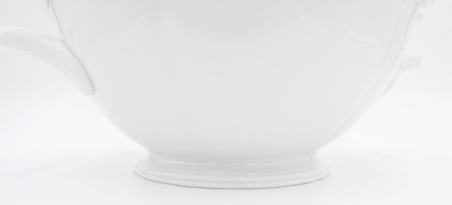 Porzellan Suppenterrine Rosenthal Chippendale Weiß - Antikhandel-Stuttgart