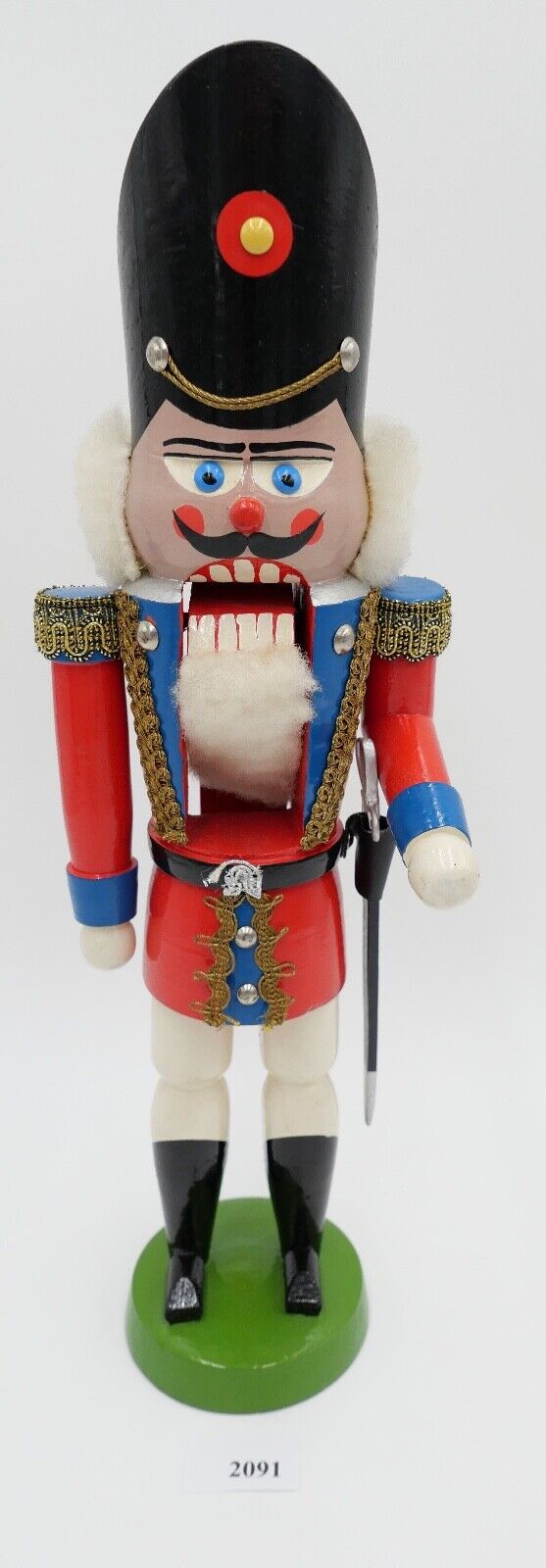 NUSSKNACKER Soldat / General 1990er Jahre NEUwertig seltene Ausführung 37 cm - Antikhandel-Stuttgart