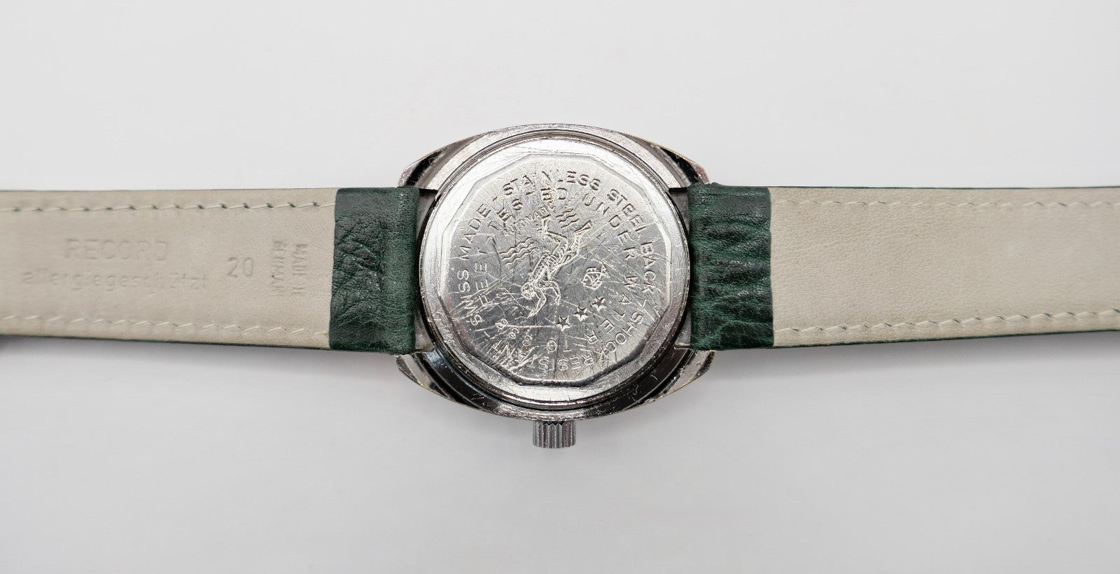 Sheffield Taucheruhr Weltuhr Herren Armbanduhr Automatik mit grünem Zifferblatt