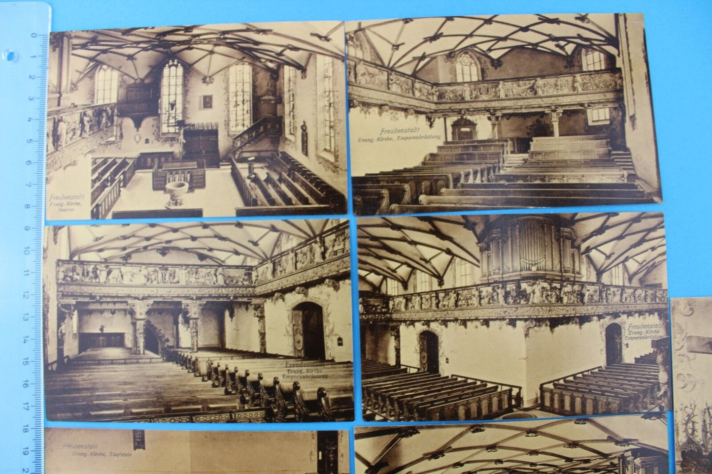 Konvolut seltene alte Ansicht Postkarten FREUDENSTADT Evang Kirche Lot postcards - Antikhandel-Stuttgart