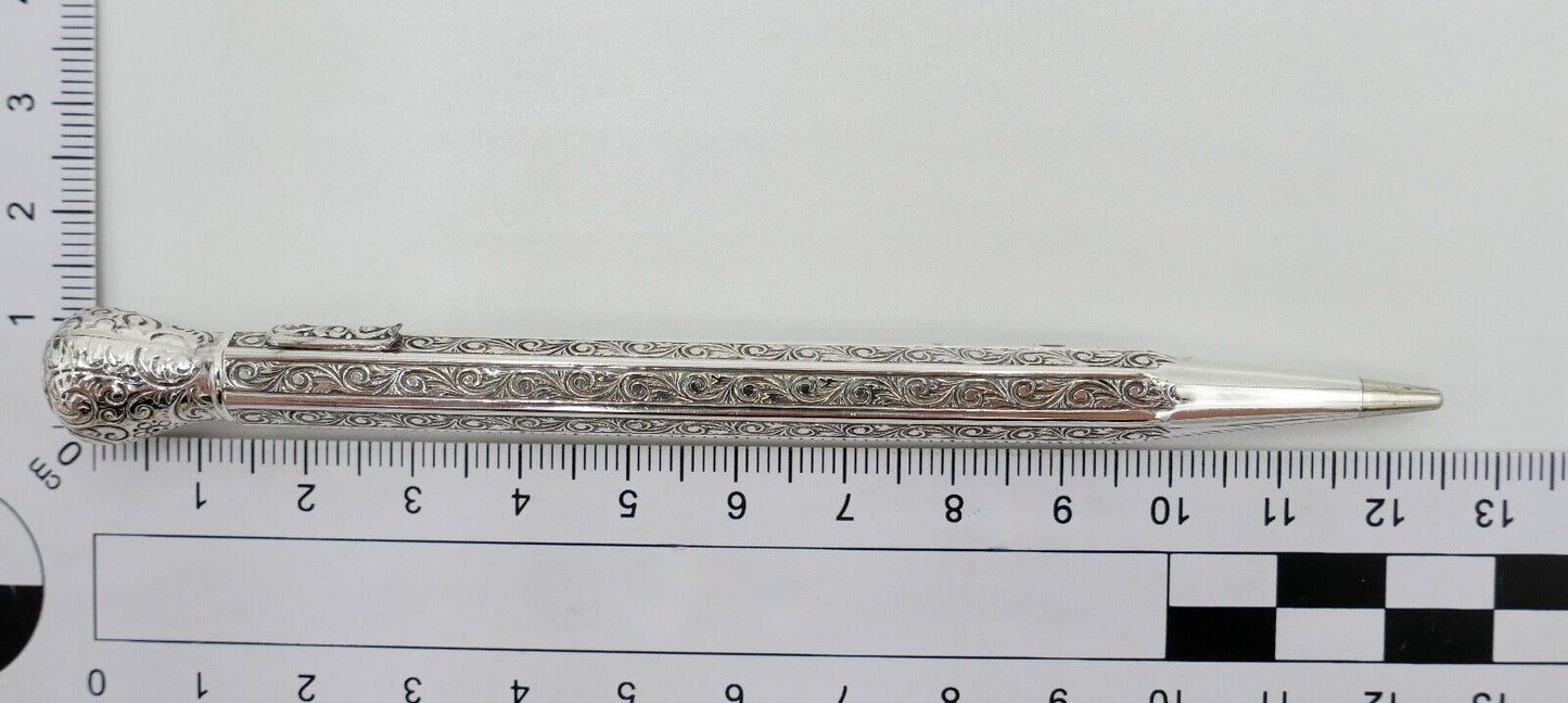 Jugendstil Bleistift Silber 800 / 900 Floral - Antikhandel-Stuttgart