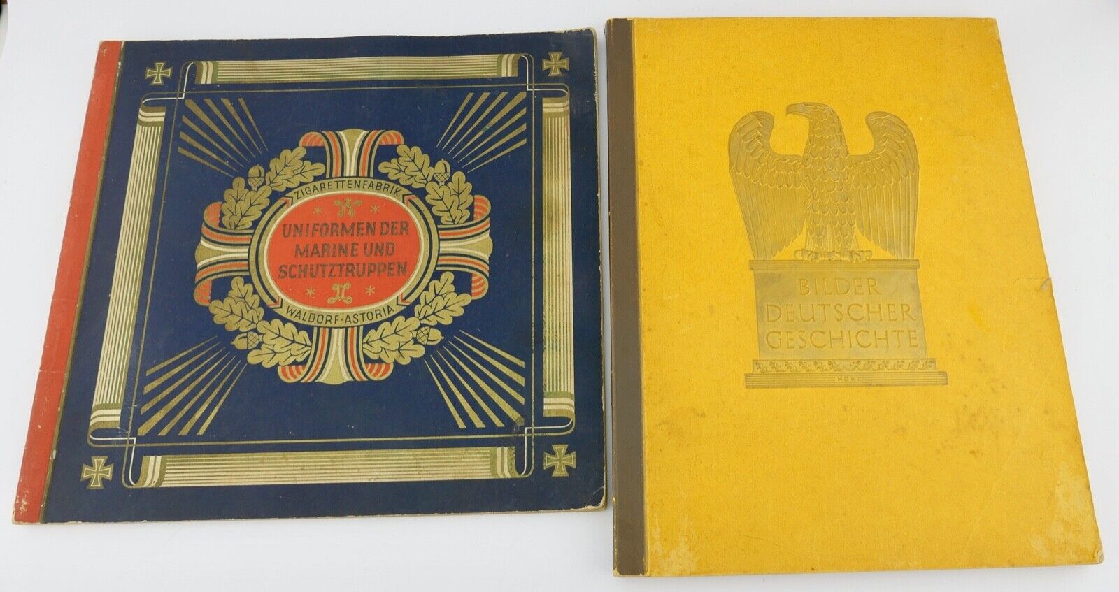 2x Alben Uniformen der Marine und Schutztruppen & Bilder Deutscher Geschichte - Antikhandel-Stuttgart