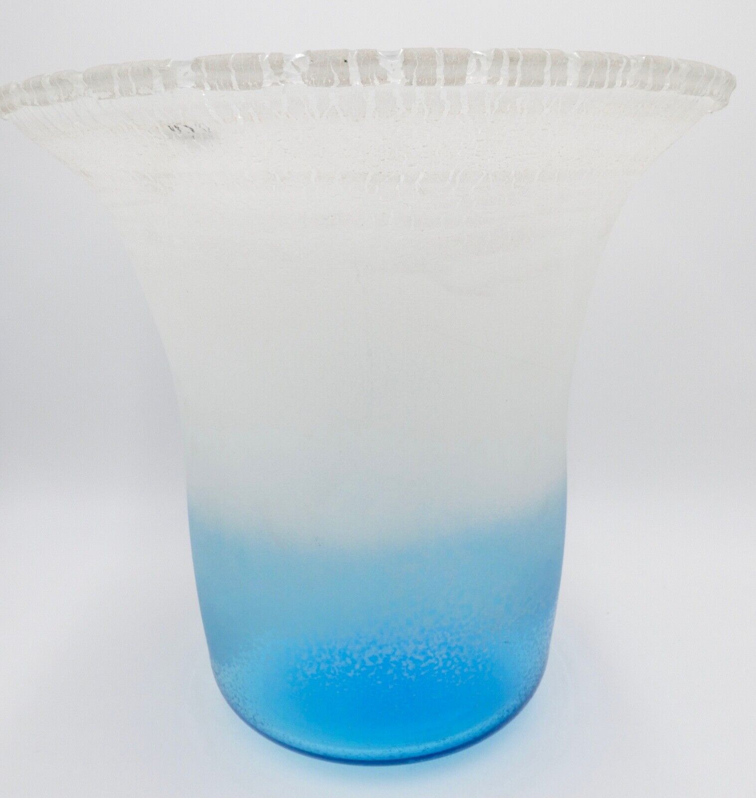 1980er Jahre ALFREDO BARBINI XL 7 Kg Vase Bodenvase signiert Murano Glas - Antikhandel-Stuttgart