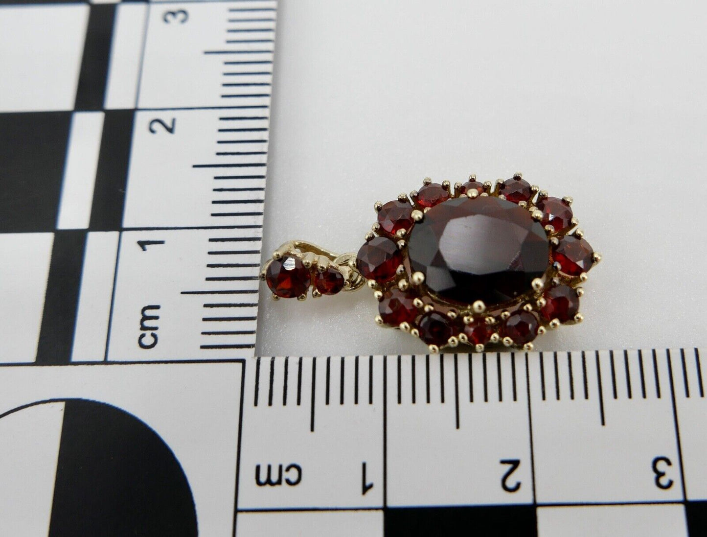 1980er Jahre Anhänger Böhmen Grant Gold 585 14K - Antikhandel-Stuttgart