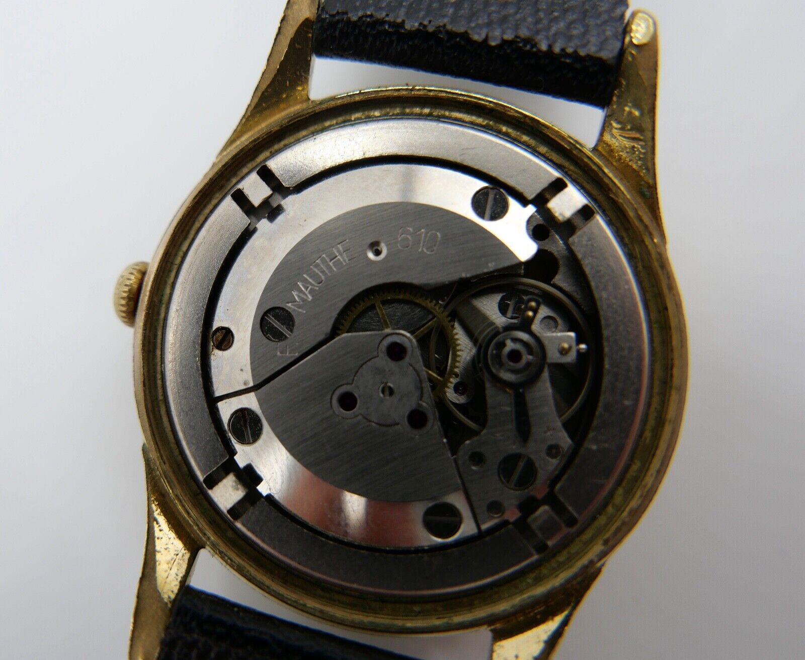 50er Jahre MAUTHE Contrachoc VW 100000 KM Herrenuhr Handaufzug Cal. 610 - Antikhandel-Stuttgart