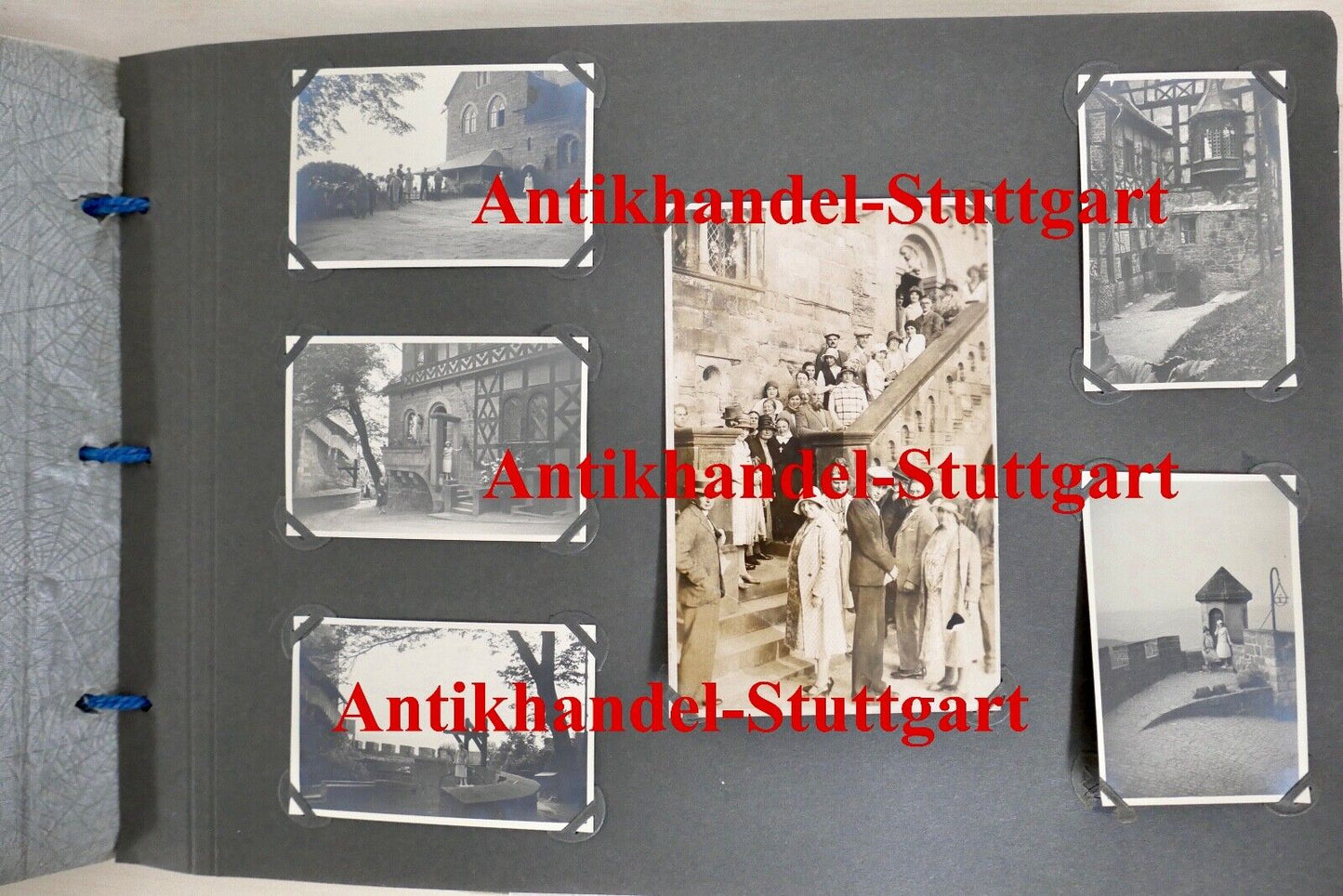altes Fotoalbum aus 1930 " verliebtes wohlhabendes Paar auf Hochzeitsreise " - Antikhandel-Stuttgart