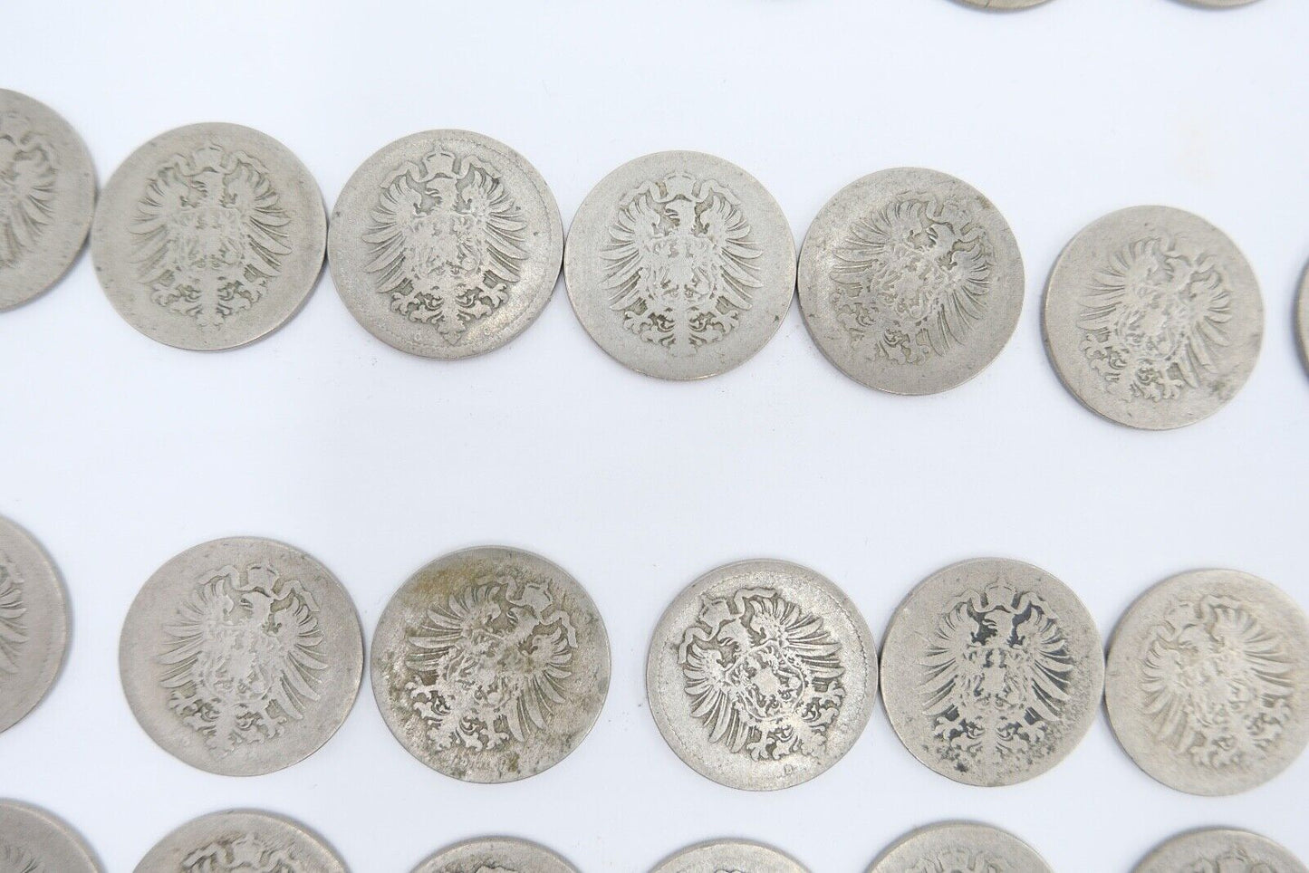 63x 10 Reichspfennig 1873 1875 1876 1888 Jäger J.4 s-ss - Antikhandel-Stuttgart