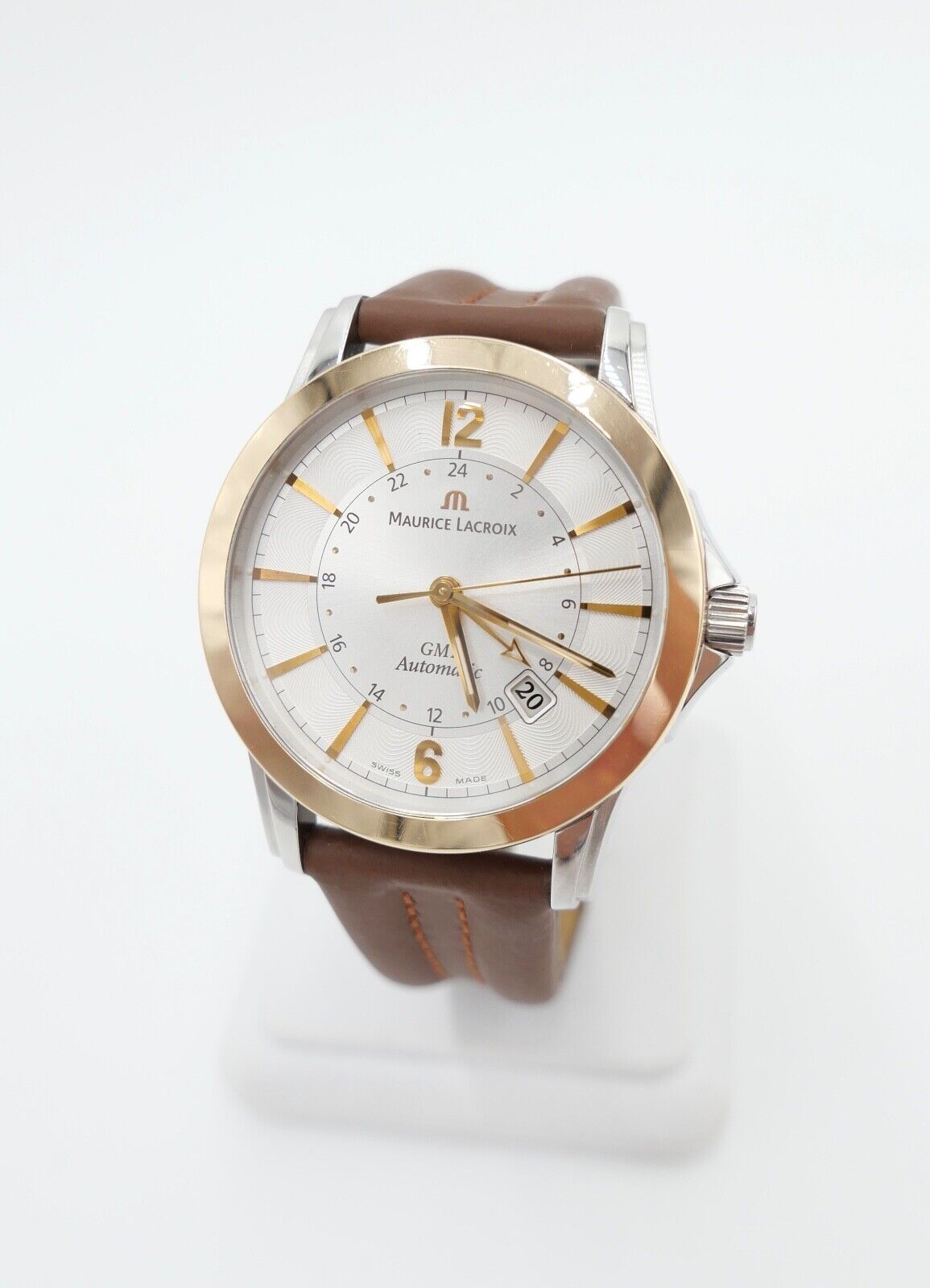 Maurice Lacroix Pontos PT 6068 GMT Automatic 18K / 750 Gold Armbanduhr Watch - Antikhandel-Stuttgart