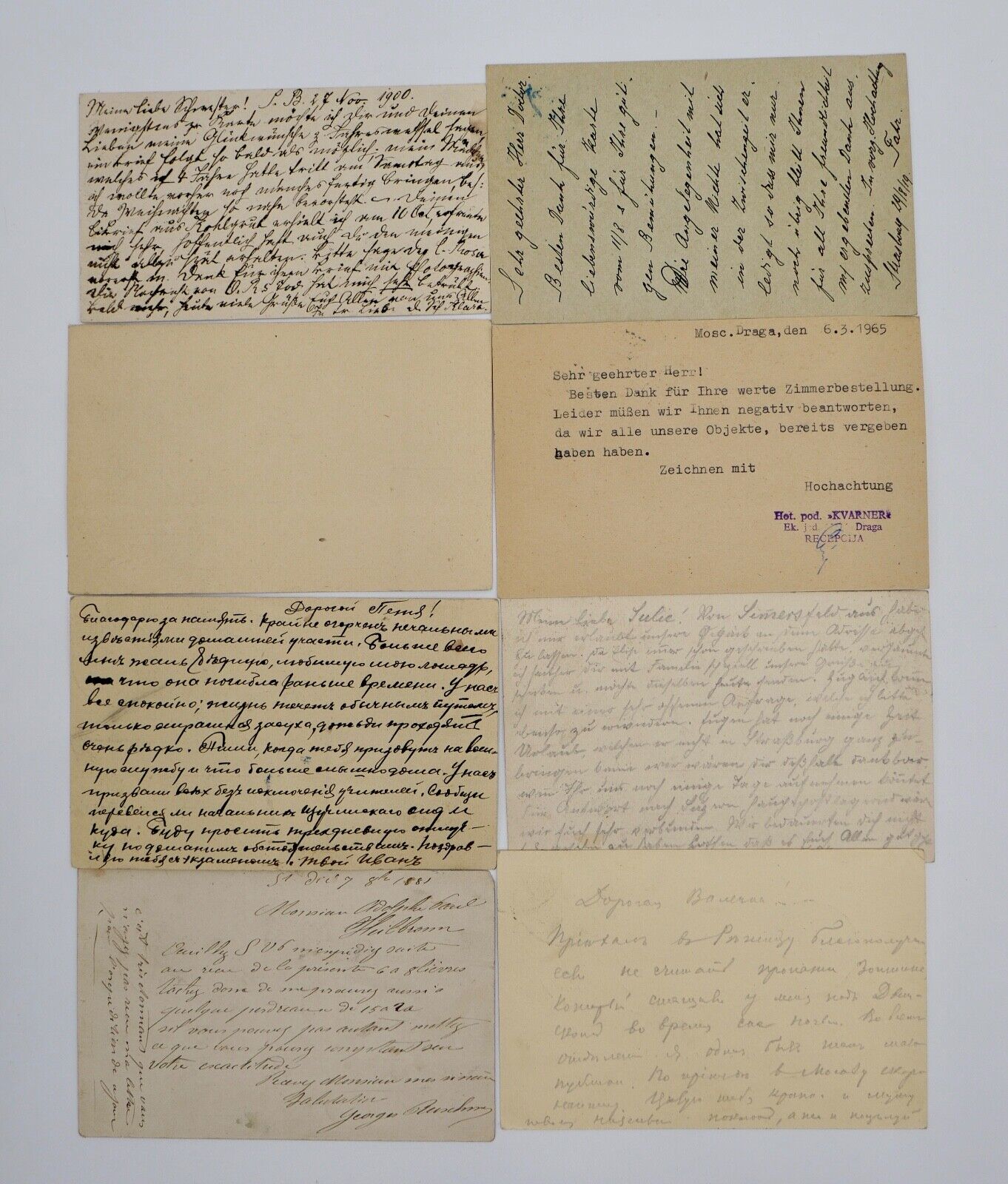 Konvolut Ansichts Postkarten Russland Frankreich Italien um 1900 International - Antikhandel-Stuttgart