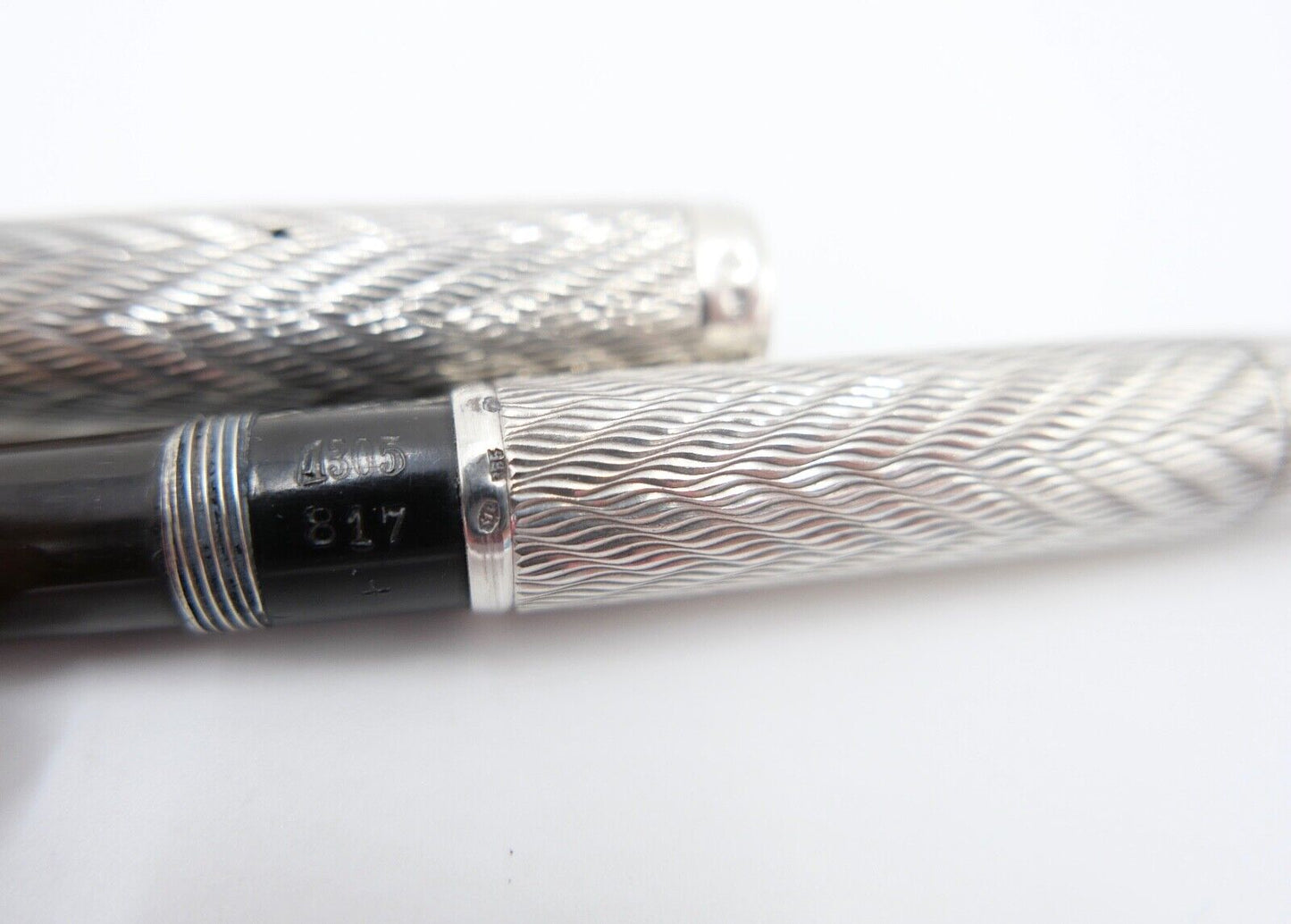 alter Füllfederhalter Sammlerstück um 1930 835 Silber 585 / 14 Ct Goldfeder - Antikhandel-Stuttgart