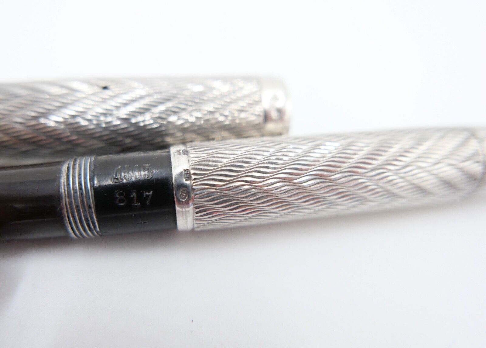 alter Füllfederhalter Sammlerstück um 1930 835 Silber 585 / 14 Ct Goldfeder - Antikhandel-Stuttgart