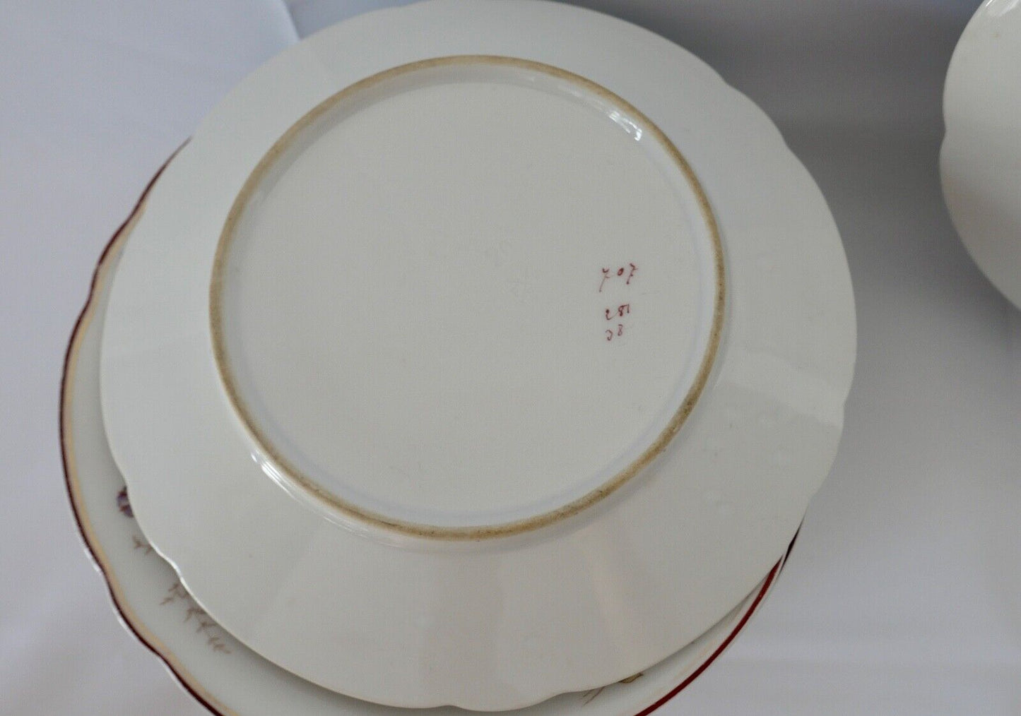 Antikes Jugendstil Friedrich Kaestner Kästner Porzellan 1884-1932 VEILCHEN - Antikhandel-Stuttgart