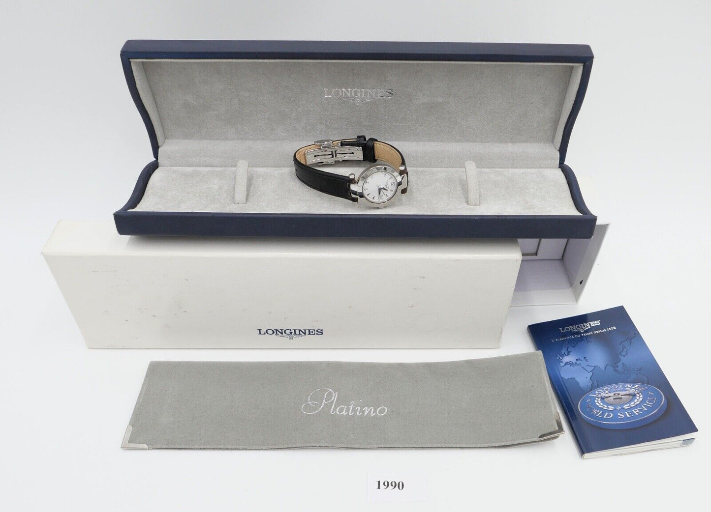 LONGINES Damenuhr Dolce Vita Ref. L5.175 FULL SETT Edelstahl 25mm neues Armband - Antikhandel-Stuttgart