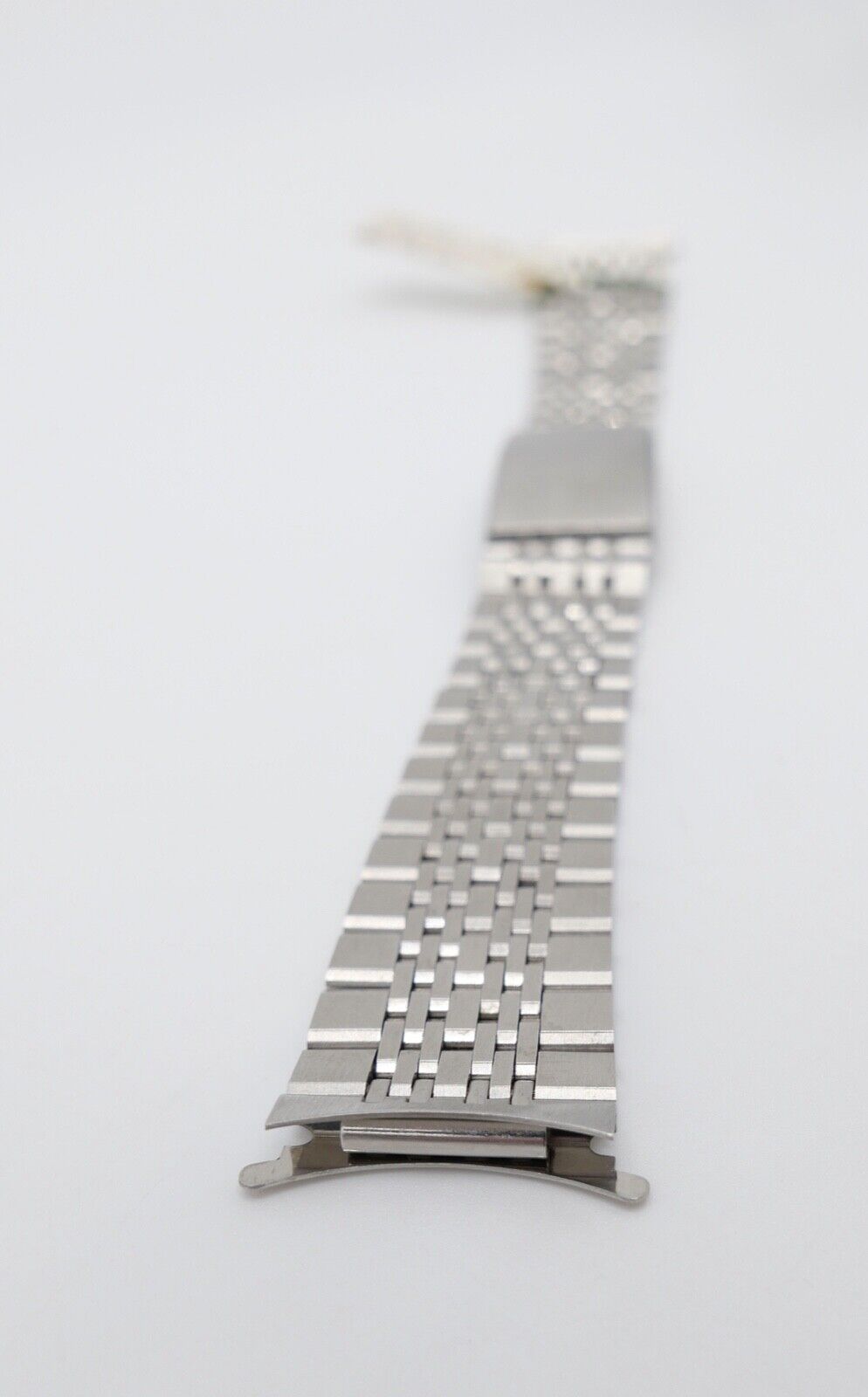 NEU 80er Jahre Original MIDO Edelstahl 20/16 mm Gliederband Faltschliesse - Antikhandel-Stuttgart