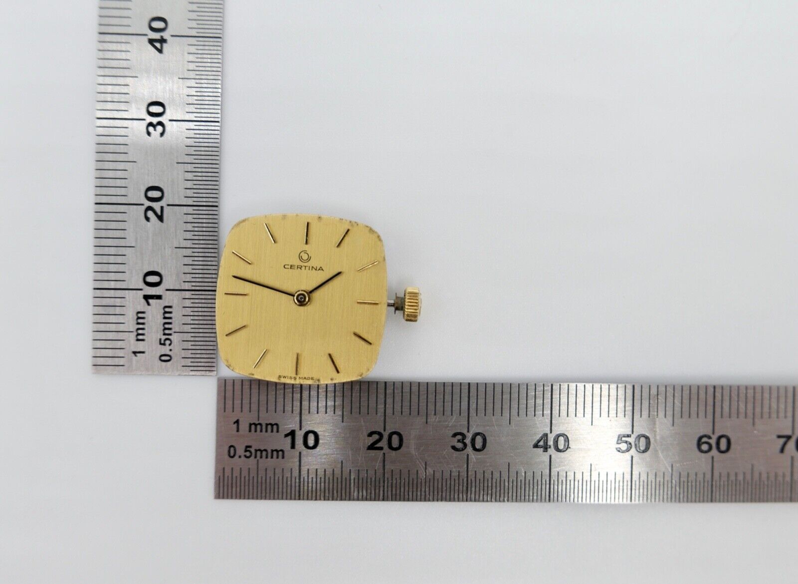 LÄUFT Certina Cal. 13-22 Automatic Uhrwerk Zeiger Zifferblatt Krone - Antikhandel-Stuttgart