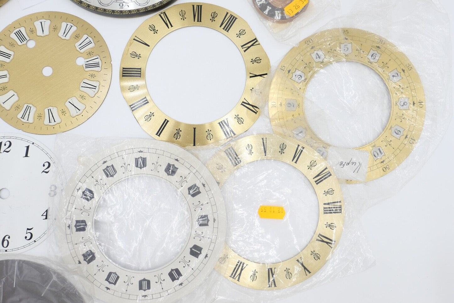 NEU Posten Uhrmacherauflösung Zifferblatt Ersatzteile Aluminium Messing Kaminuhr - Antikhandel-Stuttgart