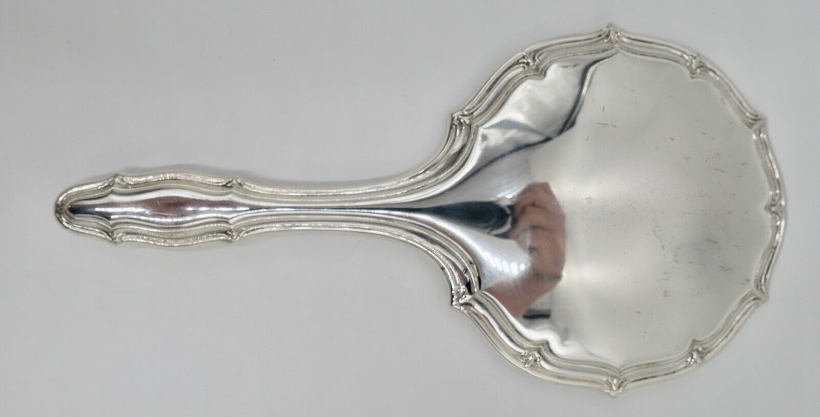 Alter G+K 925 Silber Handspiegel Ø 12,3cm GK NEUwertig - Antikhandel-Stuttgart