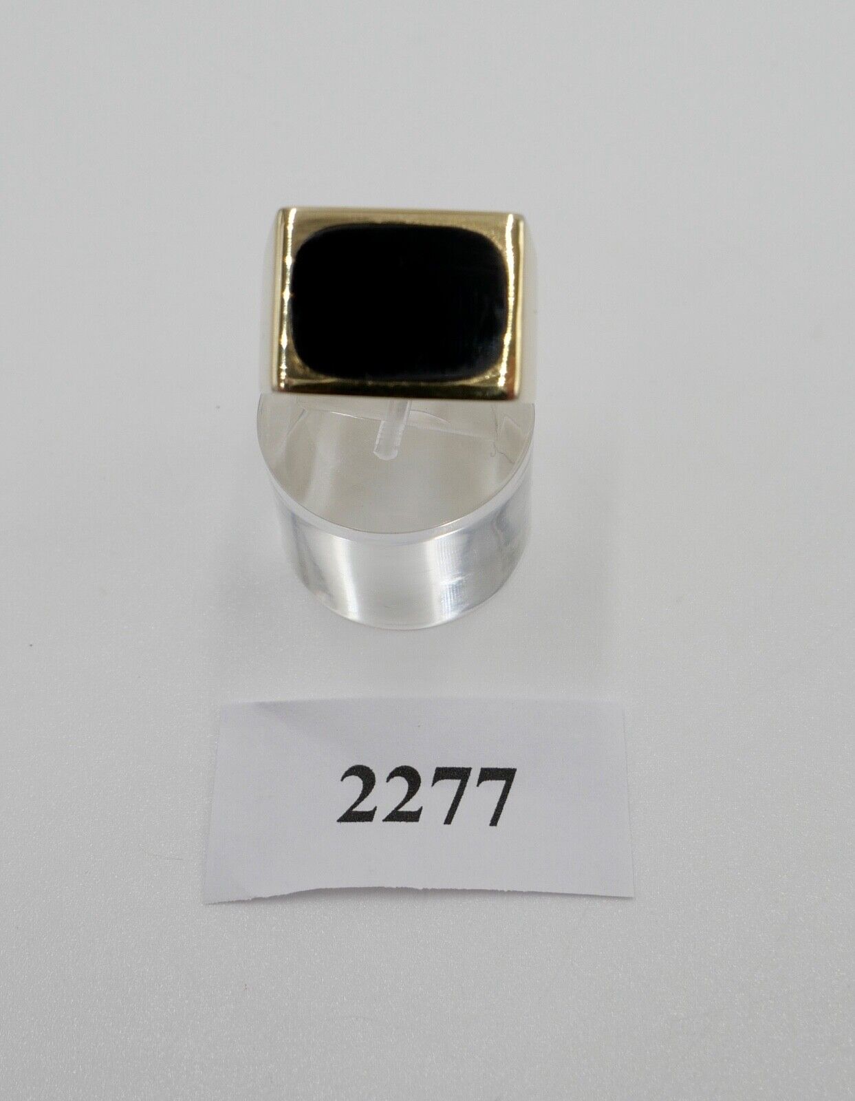 Alter Siegelring Herrenring Ring 835 Silber / Vergoldet Gr. 60-61 mit ONYX - Antikhandel-Stuttgart