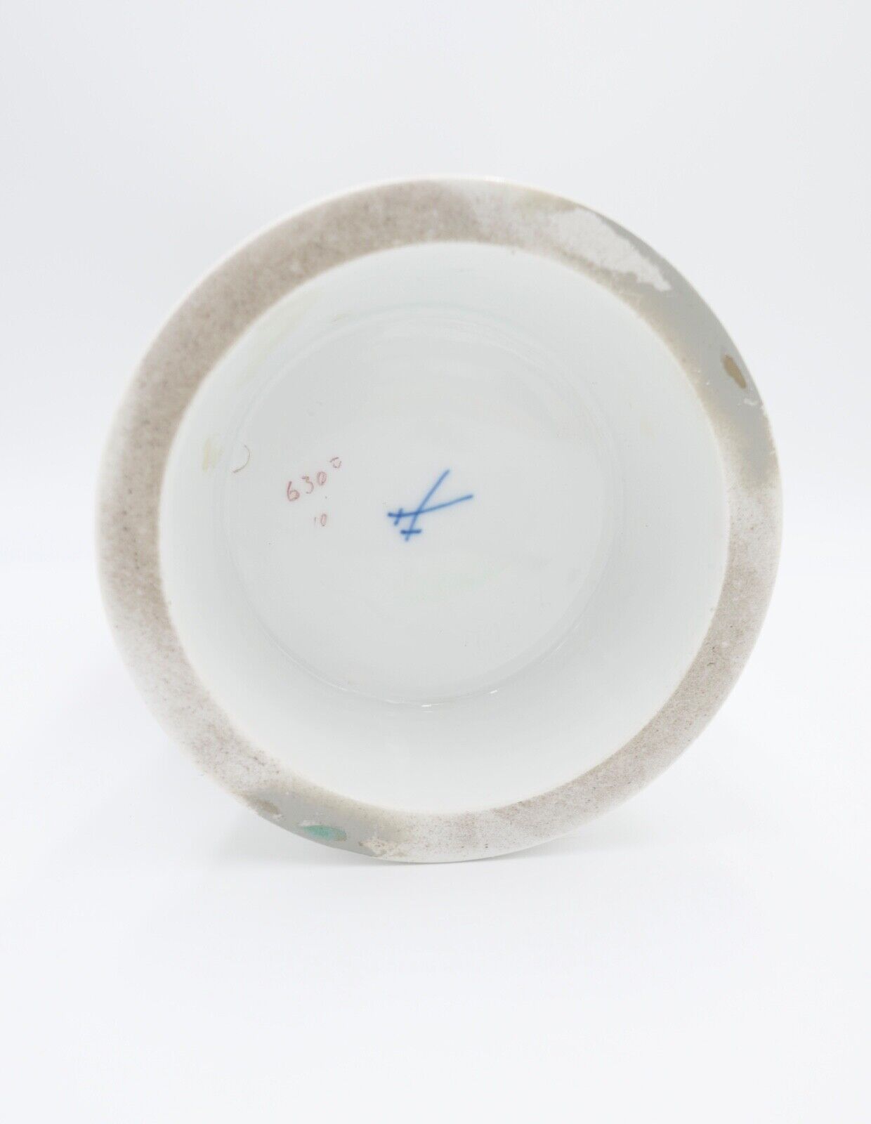 Meissen 1. Wahl L. 262 Unikat Vase 34,5cm hoch indische Blumen mit Silbermontur - Antikhandel-Stuttgart