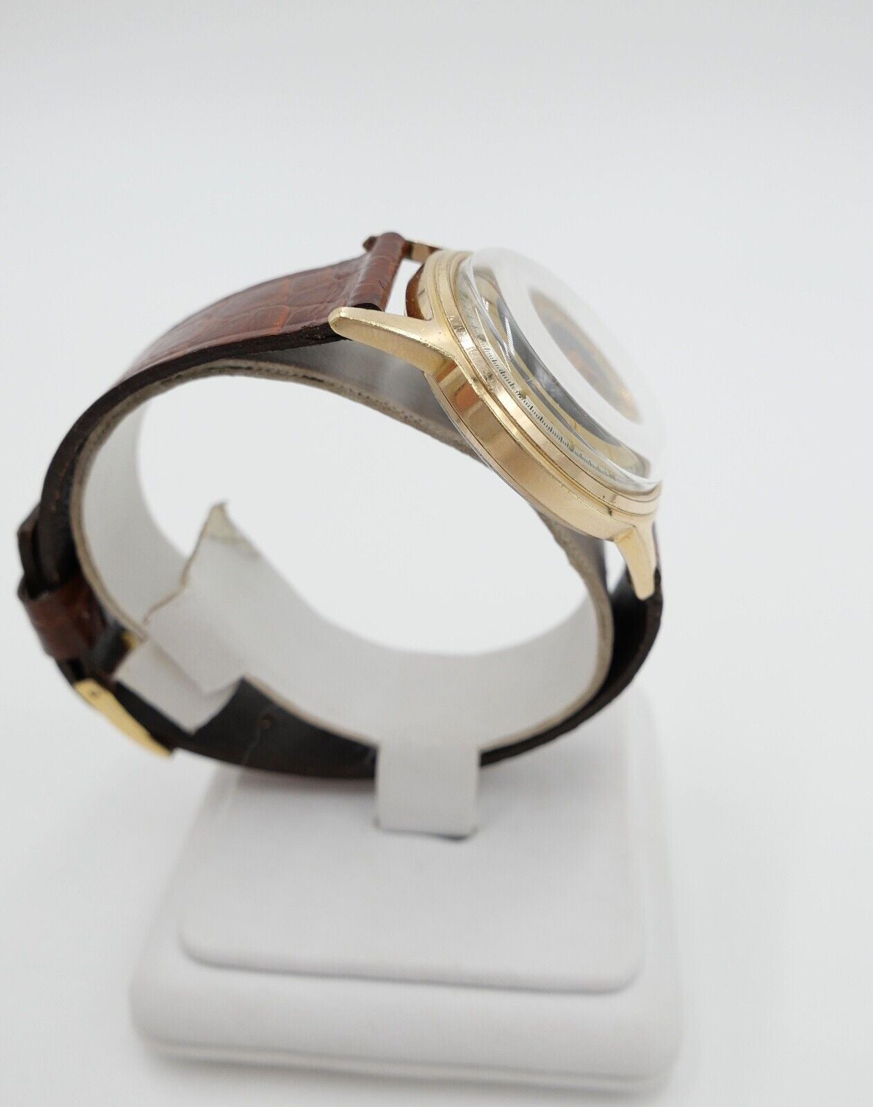 Junghans Cal. J 93/1 " Trilastic " Herren Armbanduhr Gold farbig Ø 33 mm - Antikhandel-Stuttgart